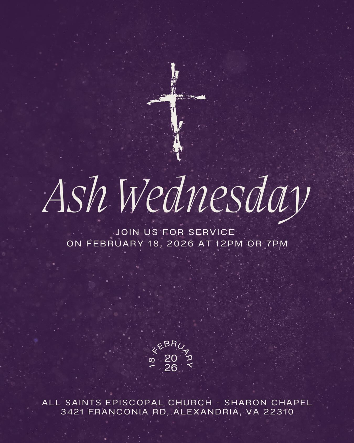 We will have two Ash Wednesday services on February 18 at 12:00 PM and 7:00 PM. We begin this holy season by acknowledging our need for repentance and our need for the love and forgiveness shown to us in Jesus Christ. We invite you, therefore, in the name of Christ, to observe the beginning of a Holy Lent, by self-examination, by prayer and fasting, by practicing works of love, and by reading and reflecting on God’s Holy Word. We look forward to you joining our journey this season to spiritual renewal.
For more about Lent at All Saints, please go to: sharonchapel.org/lent