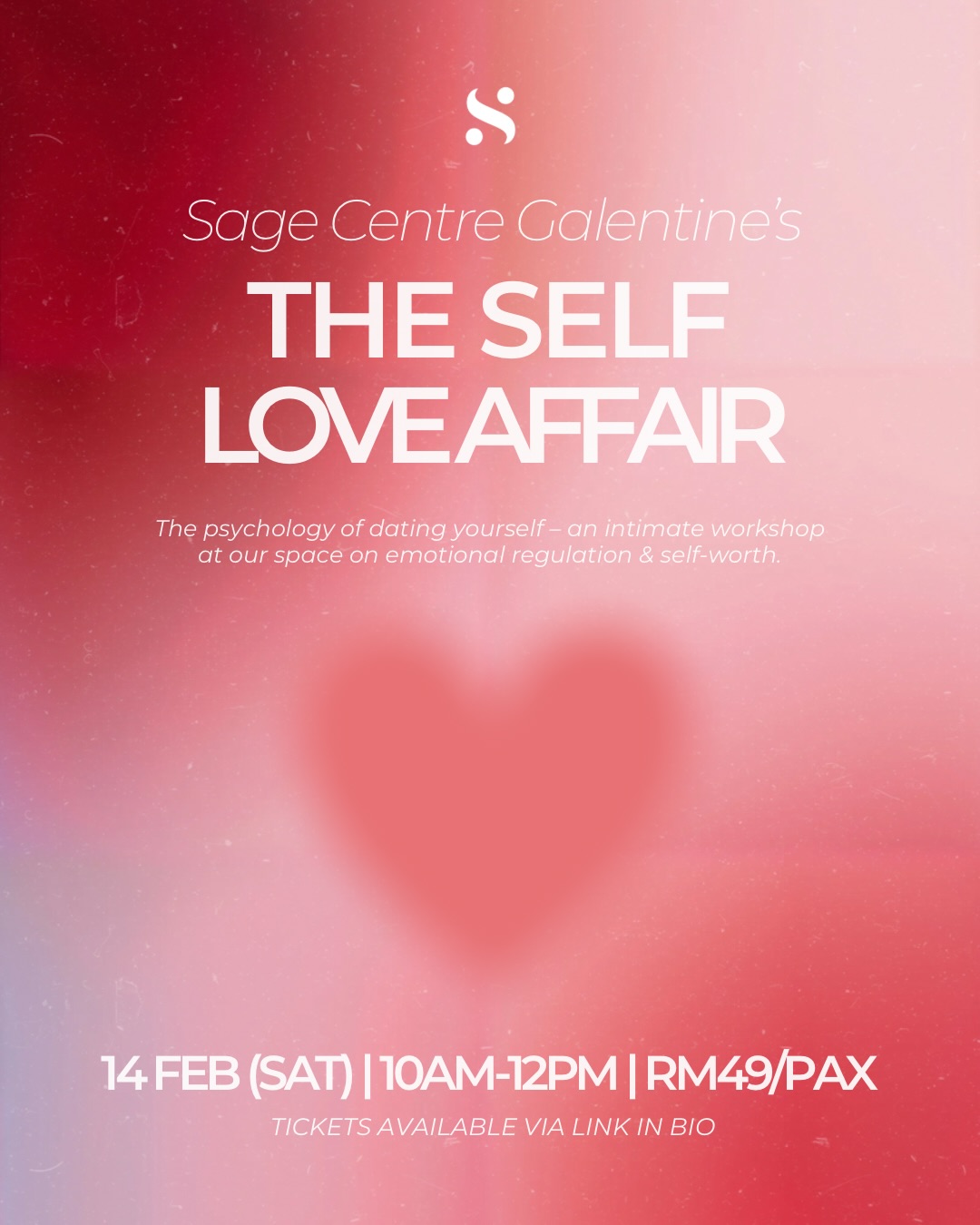 We spend years learning how to love our partners, parents, and friends. But how often do we sit down to learn the language of our own needs? Join us for The Self-Love Affair – a therapist-led morning designed to help you come home to yourself.
Together, we will reimagine the 5 Love Languages not as gifts to give, but as psychological tools to receive. Think of it as dating yourself, but with intention.
The morning includes:
🥐 Coffee & light bites
📝 A guided “Self-Soothe” workshop & tools
💝 A wellness kit to take home
Reserve your seat via the Link in Bio. Limited to 15 pax for intimacy.
#galentines #valentines #bestie #workshopkl