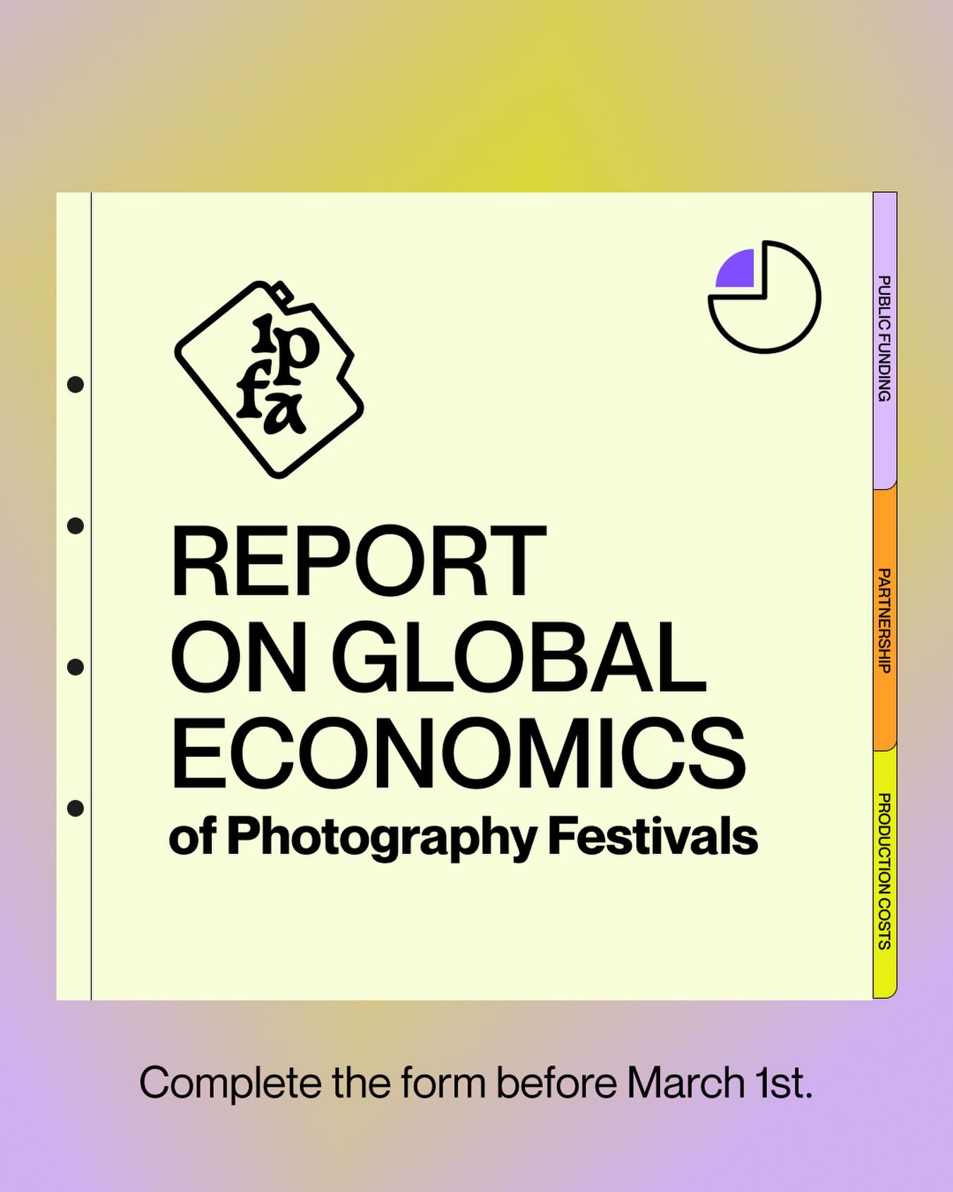 📖 We launched the 𝗿𝗲𝘀𝗲𝗮𝗿𝗰𝗵 𝗳𝗼𝗿 𝗼𝘂𝗿 𝟮𝗻𝗱 𝗥𝗲𝗽𝗼𝗿𝘁 𝗮𝗻𝗱 𝘄𝗲 𝗻𝗲𝗲𝗱 𝘆𝗼𝘂𝗿 𝗵𝗲𝗹𝗽 !
This year, we dive into the 𝗚𝗹𝗼𝗯𝗮𝗹 𝗘𝗰𝗼𝗻𝗼𝗺𝗶𝗰𝘀 𝗼𝗳 𝗣𝗵𝗼𝘁𝗼𝗴𝗿𝗮𝗽𝗵𝘆 𝗙𝗲𝘀𝘁𝗶𝘃𝗮𝗹𝘀:
💰 funding
🤝 partnerships
🧾 budgets
🖼️ production and exhibition costs
Your festival can help us map the economic landscape of the global festival ecosystem.
🔒 All data is anonymous and confidential.
👉 𝗖𝗼𝗺𝗽𝗹𝗲𝘁𝗲 𝘁𝗵𝗲 𝗳𝗼𝗿𝗺 𝗯𝗲𝗳𝗼𝗿𝗲 𝗠𝗮𝗿𝗰𝗵 𝟭𝘀𝘁
🔗 Link in bio or ask us in the comments!
Photography festivals are also sustained by numbers.
And to understand them, we need you ♥️💯