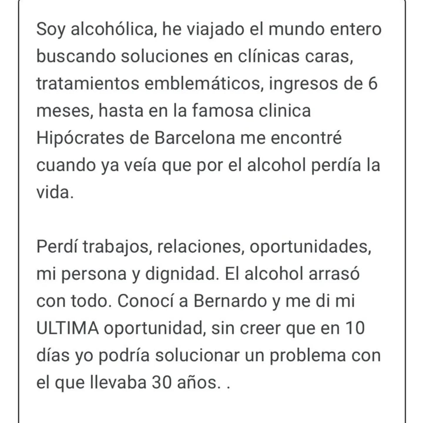 Buenos días.
Te invito a leer este mensaje que me acaba de dejar una antigua paciente del Programa Victoria
Programa Victoria | Terapia para adicciones https://share.google/cZvH4vJahmTUbBWyf