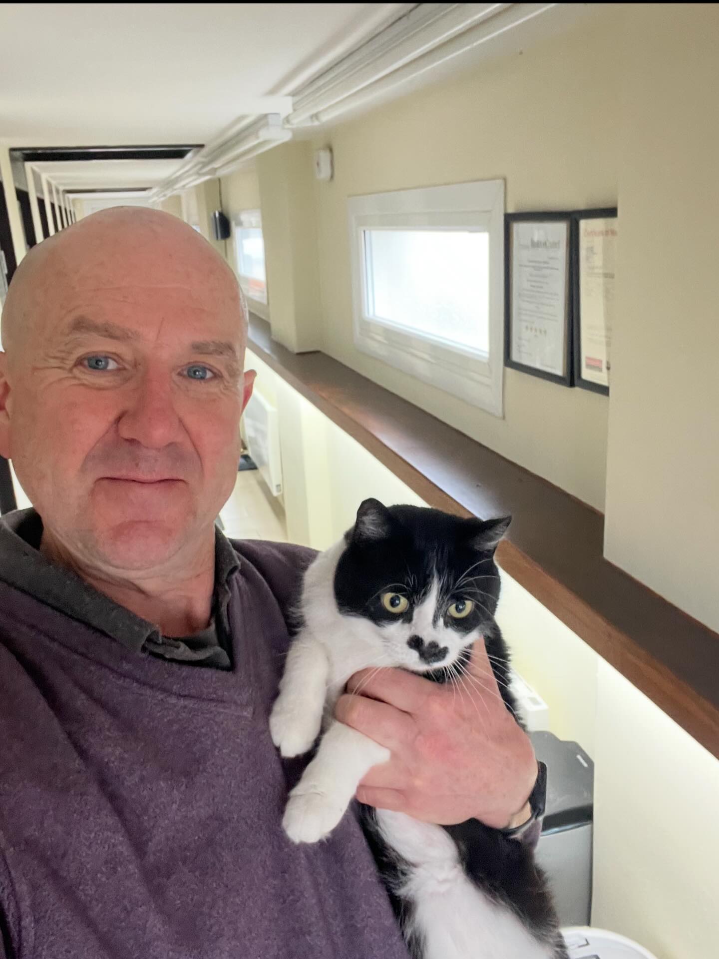 Smudge is enjoying his stay and enjoying lots of cuddles π
