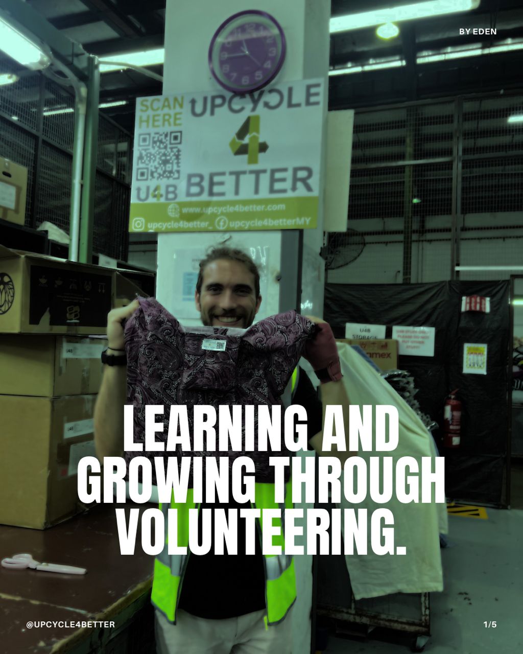 Learn. Grow. Give back 💪
The U4B volunteer program teaches valuable skills while making a real difference in the community.
If you’d like to learn more about what we’re doing, please visit our website at www.upcycle4better.com 🌏 or click the link in our bio 🔗
#Upcycle4better #U4B #BetterTogether #UpcycleMovement #ChangeThroughReuse #InspiredToUpcycle #FutureIsUpcycled #recycling #recycle #upcycling #sustainability #zerowaste #ecofriendly #reuse #plasticfree #circulareconomy #sustainablefashion #recycledfashion #fashionrevolution #slowfashion #diyfashion #textilerecycling #FYP #Love #ReduceWaste