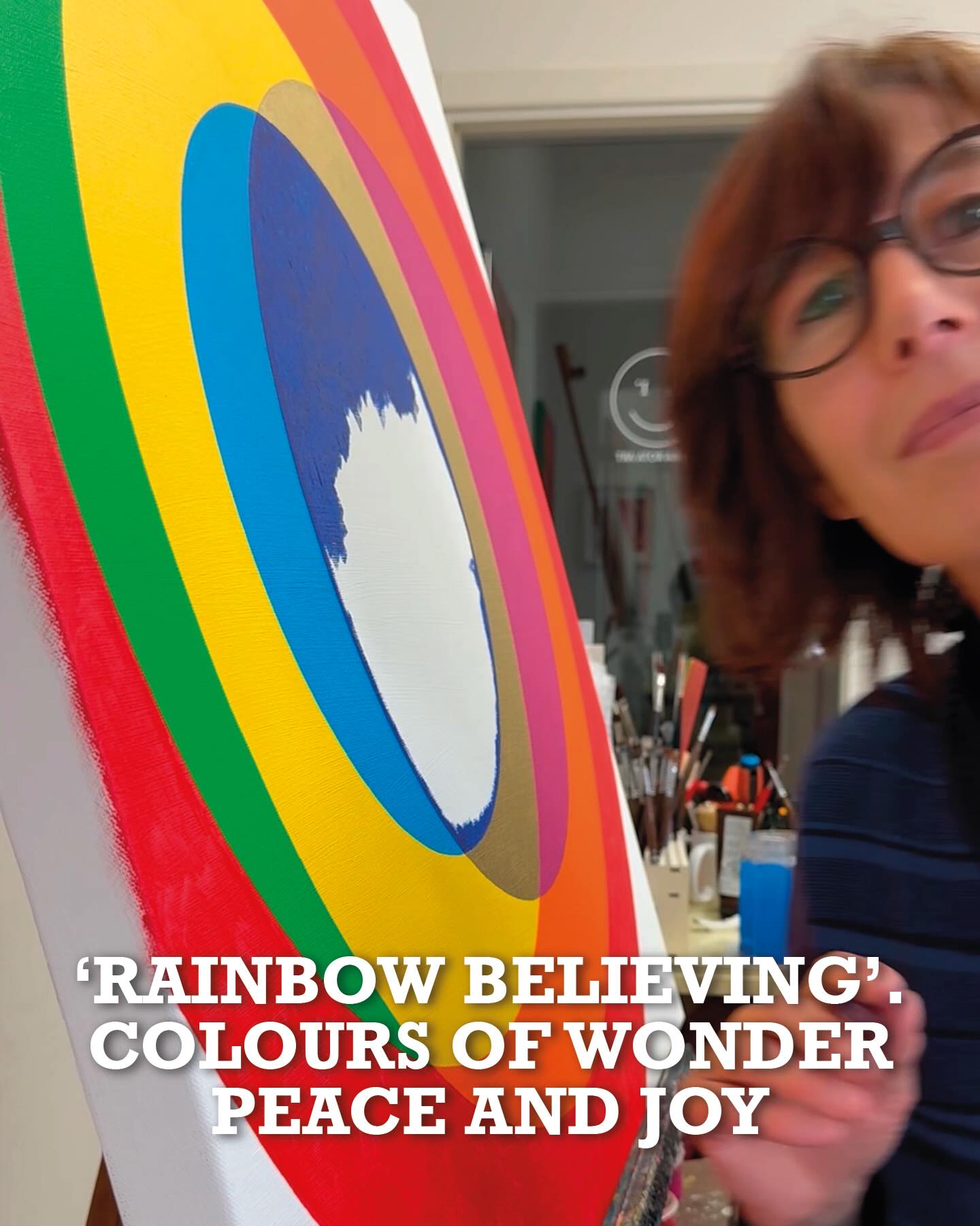 ‘Rainbow Believing’. Wonder in the Colours of Peace and Hope
I am currently working on a new painting called Rainbow Believing, part of my Circles of Joy series.
🌈 Inspired by the wonder and joy of seeing a rainbow in the sky after rain, its colours carry a message of peace, balance, and hope.
Rainbow Believing is a geometric abstract painting, built slowly, where colour becomes a space of balance and well-being.
💬 A private preview is available before 26 February.
⸻
🇮🇹
Sto lavorando su un nuovo quadro. Il suo titolo è ‘Rainbow Believing’ e fa parte della mia serie ‘Circles of Joy’.
🌈 Nasce pensando allo stupore e alla gioia che ci sorprende quando ci appare in cielo l’arcobaleno dopo la pioggia. I suoi colori diventano linguaggio di pace, equilibrio e speranza.
‘Rainbow Believing’ è un dipinto astratto geometrico, costruito lentamente, dove il colore è elemento di equilibrio e benessere.
💬 Preview privata disponibile prima del 26 febbraio.
🖼️ Rainbow Believing
80 × 80 cm — acrylic on canvas
From the ‘Circles of Joy’ series
Presented in Milan, February 26
Abstract geometric art for interiors.
Original painting — available.
#laurarota #laurarotaart #circlesofjoy #circlesofjoyart #earthsheart artecontemporaneamilano artecontemporaneaitaliana abstractpainting emergingartistitaly artemilano