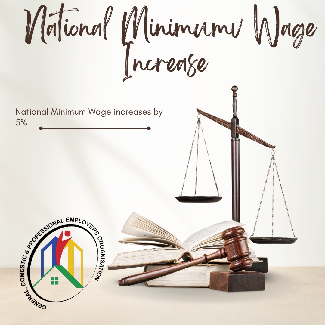 Gazette confirmed: The National Minimum Wage increases from R28,79 to R30,23 per hour (+5%) 🇿🇦.
A positive step for workers and the broader economy.
To read the full gazette, visit our website and click on the Resource Library tab.
https://www.gdpeo.co.za/news
#WageUpdate #SABusiness #GDPEO #MinimumWageSA #FairPay