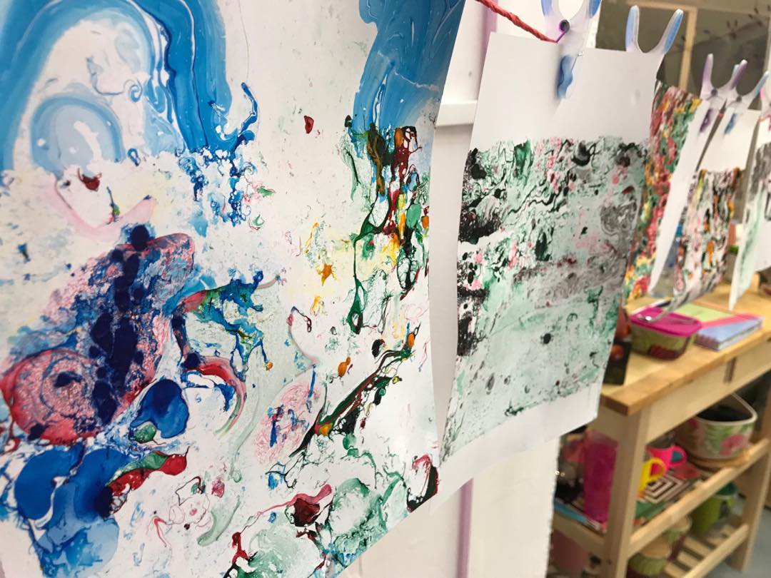Marbling mania ... the Blank Canvas workshop inspiration for #MadewithCare