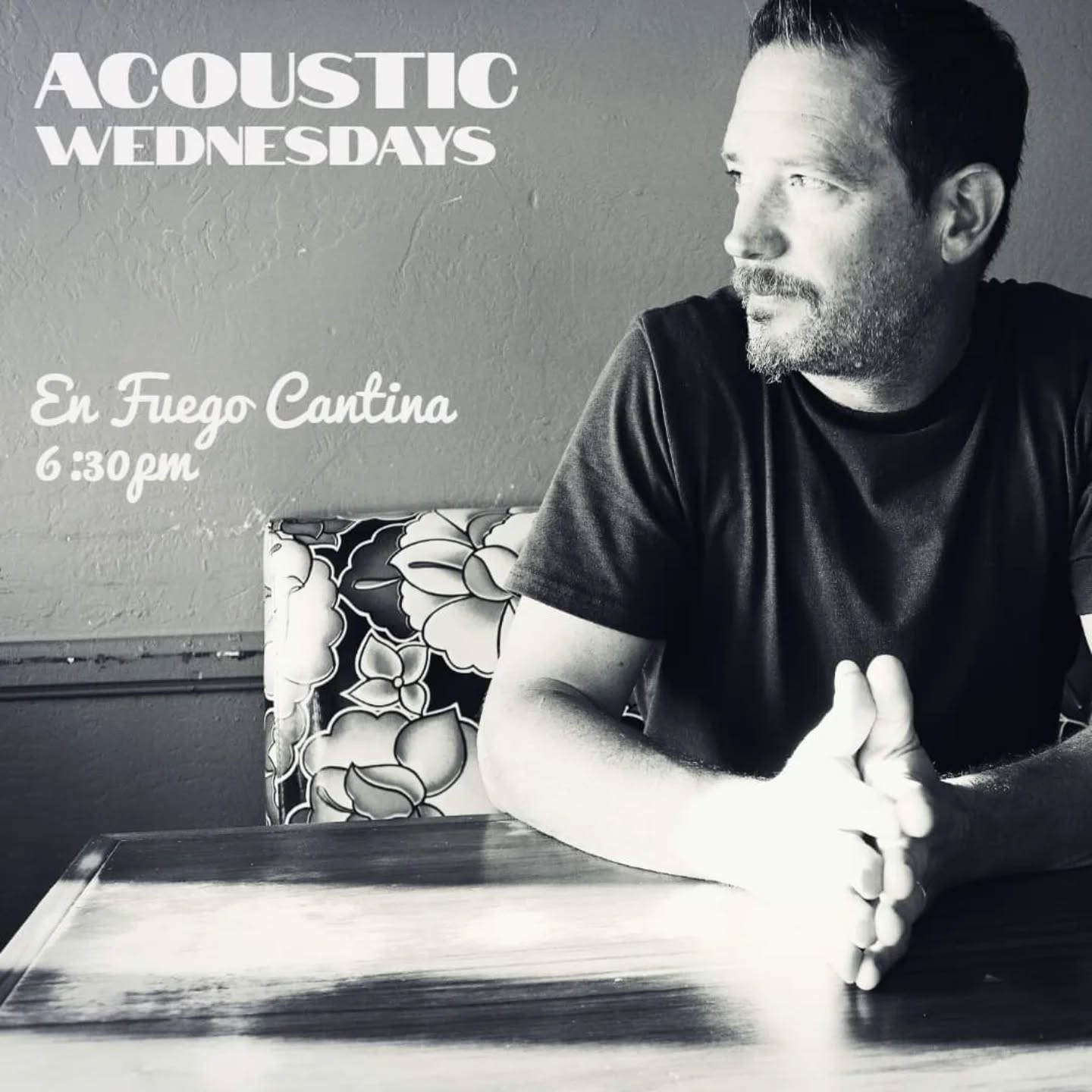 Musical medicine administered tonight, 6:30 @enfuegocantina first come first served, hugs abound, Jefe on Cajon, Tiernan on the mic:)