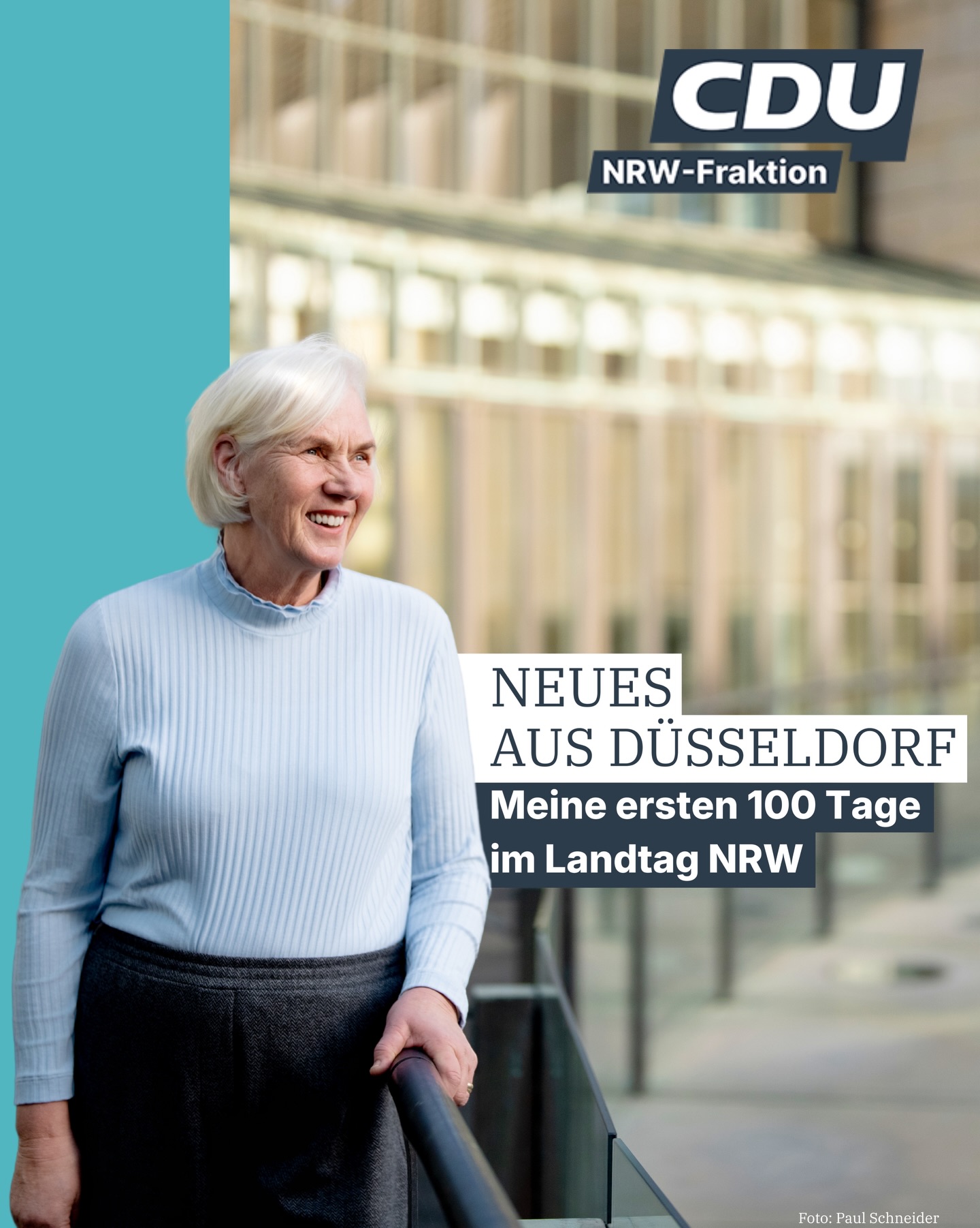 🗓️ Seit 100 Tagen zurück im Landtag Nordrhein-Westfalen - engagiert und mit Freude für Bottrop und Gladbeck
🚀 Meine ersten 100 Tage im Landtag Nordrhein-Westfalen liegen hinter mir – eine intensive und spannende Zeit mit vielen neuen Eindrücken, interessanten Begegnungen und vielen neuen Erkenntnissen. Ich freue mich, dass ich wieder Mitglied der CDU-Fraktion NRW sein darf und aktiv an der parlamentarischen Arbeit mitwirken kann.
💪🏻 Ob im Plenum, in den Ausschüssen und den dazugehörigen Arbeitskreisen oder bei zahlreichen Gesprächen und Begegnungen innerhalb und außerhalb des Landtags: Die Themenvielfalt und die Verantwortung der politischen Arbeit wurden von Beginn an deutlich. Die Debatten im Plenum, die fachliche Arbeit in den Ausschüssen sowie der Austausch mit Kolleginnen und Kollegen, Verbänden, Initiativen und Bürgerinnen und Bürgern haben diese ersten Monate geprägt und waren von konstruktiven Gesprächen mit guten Lösungen gekennzeichnet. Oben auf der To-do-Liste steht nun das Kinderbildungsgesetz.
🏡 Besonders wichtig ist mir dabei stets der Bezug zu meinem Wahlkreis Bottrop und den zu meinen Wahlkreis gehörenden Teilen Gladbecks. Die Anliegen, Fragen und Impulse aus der Region nehme ich mit nach Düsseldorf und bringe sie aktiv in meine Arbeit im Landtag ein.
Politik lebt vom Dialog. Deshalb gilt: Bei Fragen, Anregungen oder Gesprächsbedarf können sich Bürgerinnen und Bürger, Vereine und Institutionen jederzeit gern bei mir melden. Ich freue mich auf den Austausch und darauf, auch in Zukunft gemeinsam an guten Lösungen für Bottrop, Gladbeck und Nordrhein-Westfalen mitarbeiten zu können.
🙏🏻 Die ersten 100 Tage waren erst der Anfang – mit Pragmatismus, Motivation, Einsatz und Offenheit für den Dialog geht die Arbeit nun engagiert weiter.
#cdu #landtagnrw #anettebunse #cdufraktion