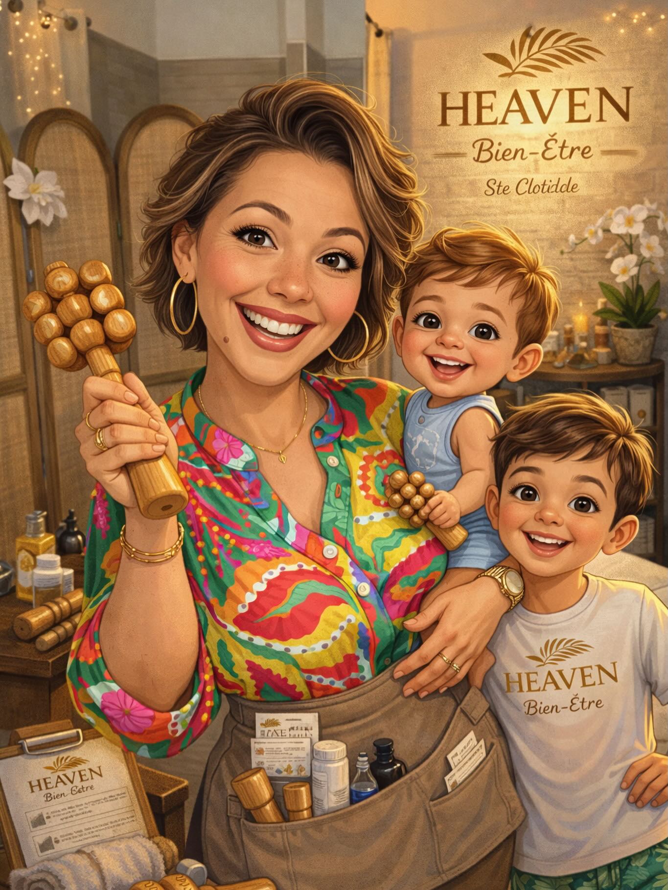 Ça c’est moi… enfin presque 😊
Marika, 40 ans, masseuse, le cœur grand ouvert.
Épouse et maman comblée de deux petits trésors 💙💙
Et surtout… femme passionnée & gémeaux ( toujours drôle d’échanger à ce sujet ♊️)
Après 15 ans dans le domaine de la santé, j’ai choisi d’écouter cette petite voix intérieure qui me disait :
“Crée. Masse. Apaise. Prends soin autrement.”
Aujourd’hui, avec HEAVEN, je transforme ma passion pour le bien-être, la beauté et le travail manuel en moments de lâcher-prise pour vous 🤍
Derrière la caricature, il y a :
✨ Beaucoup de douceur
✨ Une touche de folie… voir beaucoup aussi…
✨ Énormément de générosité
✨ Et l’envie sincère de vous faire du bien… vraiment🫶
Et toi, tu vois quoi dans cette caricature ? 💭
🎀Si tu as envie de découvrir mon petit paradis bien-être beauté, faire pause dans ton quotidien et prendre soin de toi, n’hésites pas je suis là et te conseille en toute bienveillance pour faire de ce moment, ton Glow & Me Time✨
🗓️Resa par tel, Dm ou sur Planity le lien est dans ma bio🫶
À très vite⭐️🫰
#HEAVENBienÊtre #MamanEntrepreneure #drainagelymphatiquesaintdenis #PassionBienÊtre #CreateACaricatureOfMe