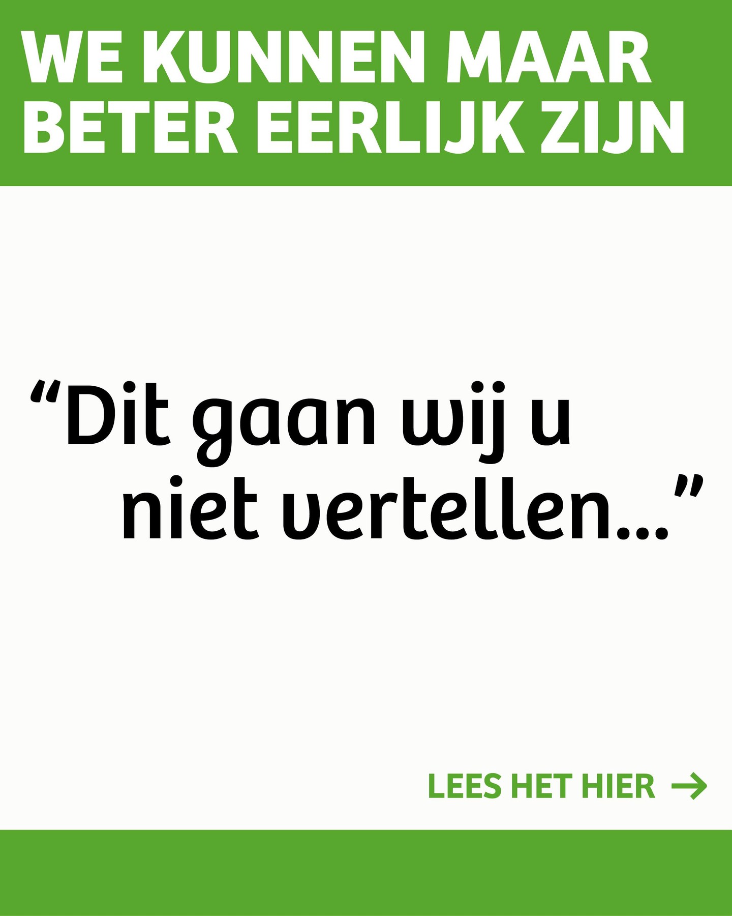 U gaat van ons horen. We zijn er klaar voor. Vragen? Dan horen we graag van u. Ga naar onze website, sociaalenduurzaamoldebroek.nl
