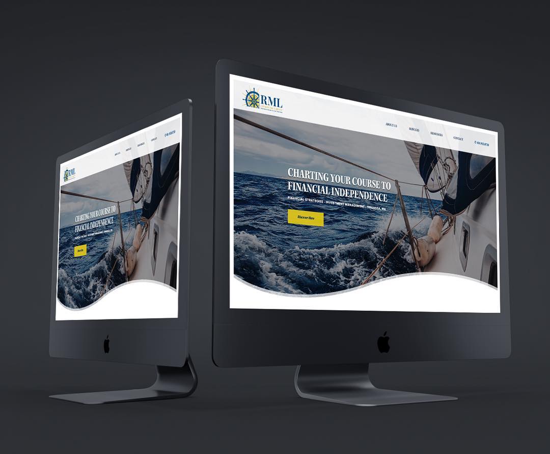 Working on a new website for RML Financial in Massachusetts... #webdesign #website #design #webdesigner #financialadvisor #websitedesign