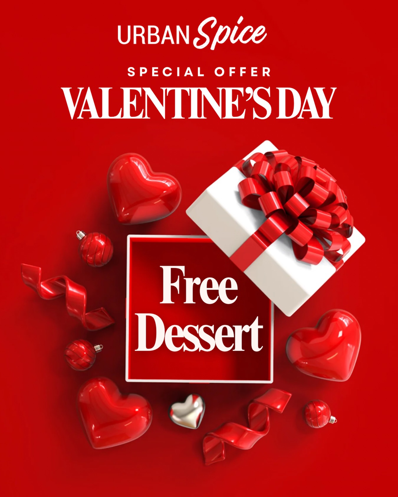 Come, celebrate Valentines with us and we promise to make it special. 🫶