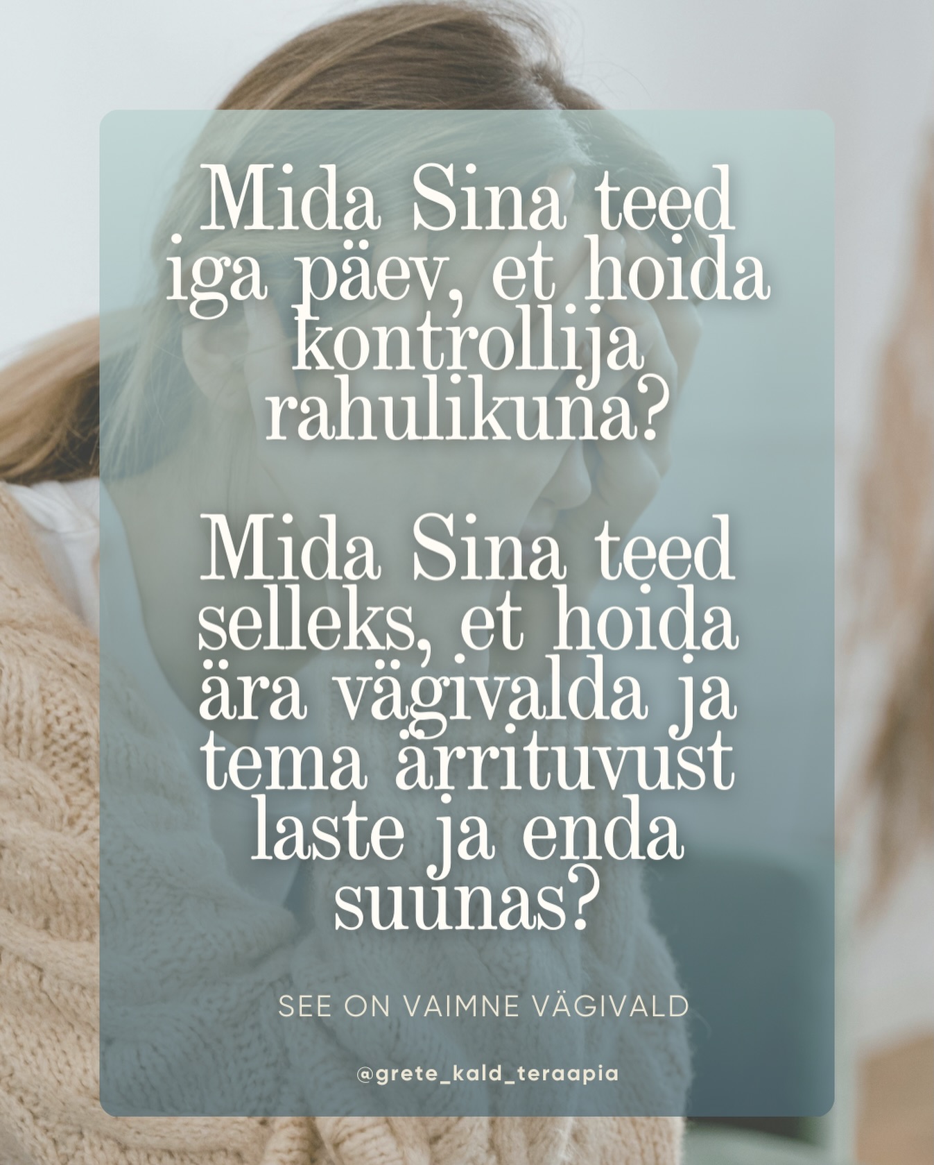 Mida turvaline vanem teeb, et vägivallatseja püsiks rahulik?
See on küsimus, millest räägitakse liiga vähe.
Kui su kõrval on kontrolliv ja karistav lapsevanem, siis hakkab ellujäämine juhtima käitumist.
Mitte armastus. Mitte õiglus. Vaid turvalisus.
Turvaline vanem/ohver võib:
– vältida oma arvamuse ütlemist
– nõustuda 50/50 kokkuleppega, kuigi see pole lapsele turvaline
– lubada rohkem suhtlust, kui laps tegelikult talub
– anda järele rahas, ajas või piirides
– „pehmendada“ olukordi, et teine ei plahvataks, ei karistaks
– varjata enda valu, et laps ei peaks kandma tagajärgi
– anda emotsionaalset või isegi füüsilist lähedust ja seksi (“meeldida talle”), et hoida olukord kontrolli all
– kaasata teda laste ellu rohkem, kui ta tegelikult panustab, lihtsalt selleks, et ta ei hakkaks lapsi manipuleerima või ähvardama neid ära võtta
See ei ole nõrkus.
See on ellujäämisstrateegia.
Kui karistus on viha, laste mõjutamine, kohtuvaidlus või laste äravõtmise ähvardus, siis hakkab turvaline vanem tegema kõik, et hoida süsteem rahulikuna.
Aga küsimus on:
👉 Mida see teeb sinu närvisüsteemile?
👉 Mida see õpetab lastele suhetest?
👉 Kui kaua saab üks inimene kanda vastutust teise emotsioonide eest?
Vahel ohverdab ema iseenda, et lapsed ei peaks maksma.
Vahel annab ta ära midagi väga isiklikku, et vältida suuremat kahju.
See on vaimne vägivald, isegi siis, kui keegi seda väljapoole ei näe.
Ma küsin sinult, ole enda vastu aus:
Mida sina teed iga päev selleks, et ära hoida tema viha ja tagajärgi?
#vaimnevägivald #nartsissist #lahutus
#kontroll #laps