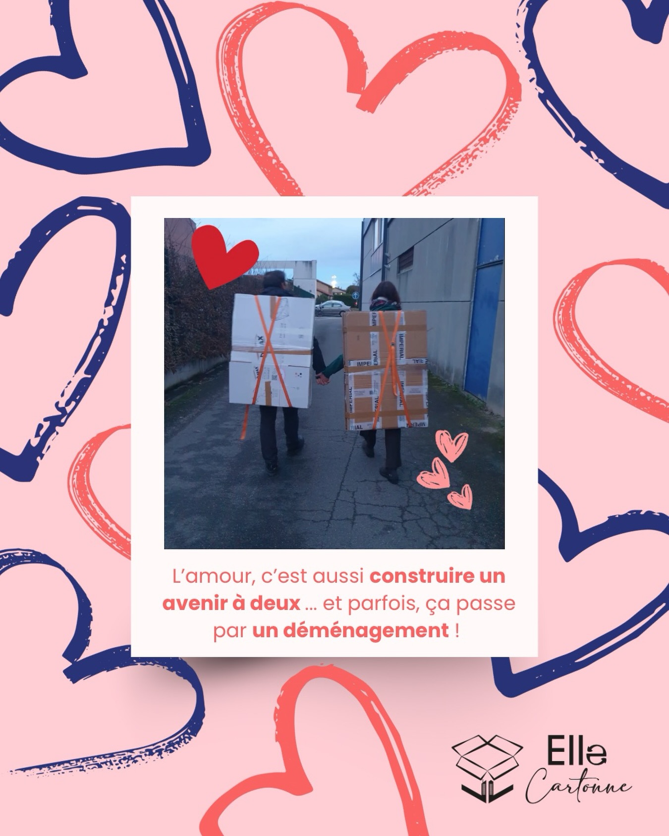 💘Saint-Valentin & Nouveaux Départs💘
Chez Elle Cartonne, on sait que l’amour, c’est aussi construire un avenir à deux… et parfois, ça passe par un déménagement ! 🏡📦
Nos cartons de réemploi pour écrire un nouveau chapitre. Parce que l’amour, c’est mieux quand il est responsable.
👉🏻 Et vous, c’est quoi votre plus beau souvenir de déménagement en duo ?