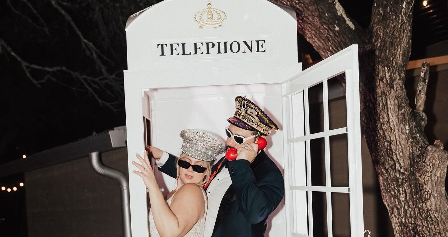 Step back in time with our vintage phone booths – where nostalgia meets modern events. Dial up the charm for your special occasion. 📞✨ #VintageVibes #eventrentals #austineventplanner #audioguestbook
