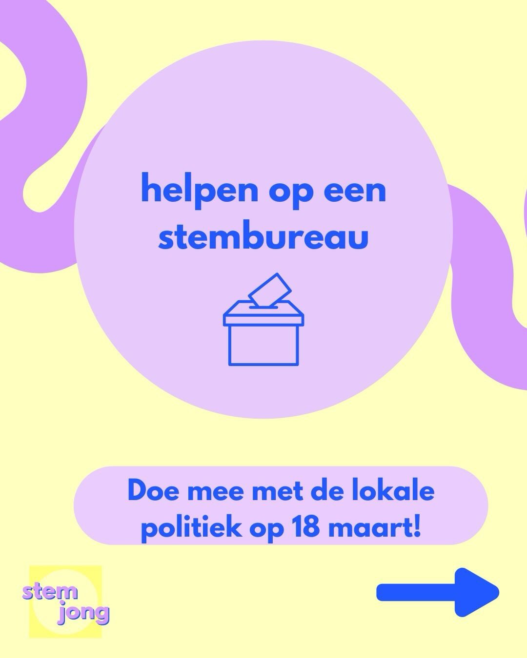 Wist jij dat je tijdens verkiezingen kunt helpen bij de stembureauโs? Op 18 maart zijn de gemeenteraadsverkiezingen, en jij kan daar aan bijdragen!
Als stembureaulid of teller zorg jij ervoor dat het stemmen goed verloopt, en vaak staat daar ook een mooie vergoeding tegenover!๐
Swip en check hoe jij je kunt aanmelden๐
#stemjong #politiekactief #gemeenteraadsverkiezingen #lokalepolitiek #jongenbetrokken