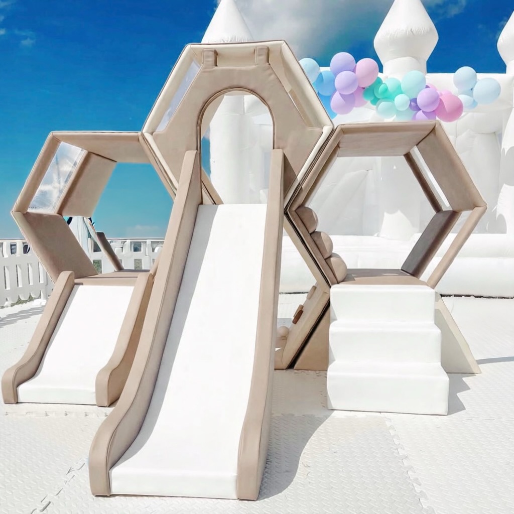 Close up of our honeycomb 🐝✨
The perfect spot where your little ones can climb, slide, explore, and have the BEST time ever 🤍 Safe, soft, and made for nonstop giggles!
#kidspartyrentalsvb #softplayparty #supportsmallbusiness #hamptonroadsmoms #softplayvb