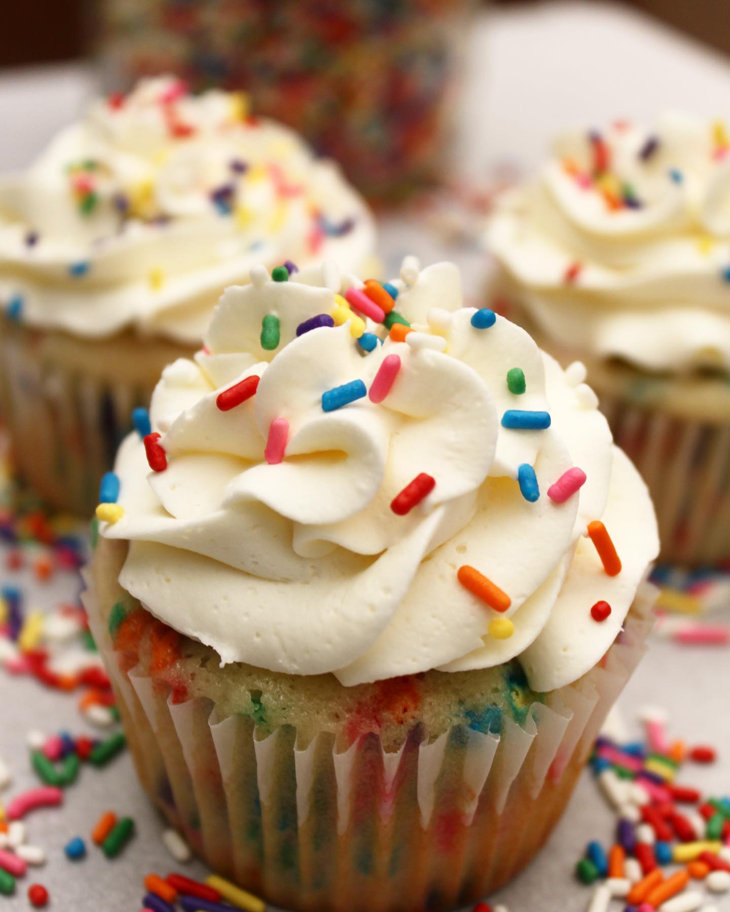 It seemed fitting to have a cupcake be my first picture here. I’ve always loved baking, it’s my passion and cupcakes were some of the very first things I made all by myself. So let’s see what other goodies I come up with! 🧁🍫🍦
•
•
•
Pictured: a confetti sprinkle cupcake!