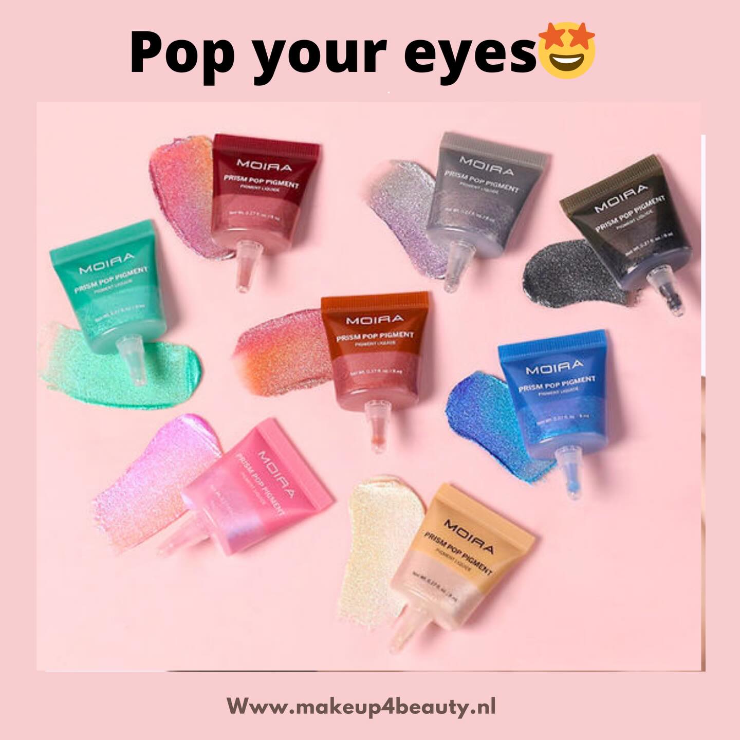 Maak je klaar om te stralen met Prism Pop Pigment, de ultieme veegvaste crème oogschaduw! Verkrijgbaar in schitterende metallic en dubbele chromen tinten.
Deze opbouwbare formule levert een zeer intense kleur die de hele dag blijft zitten.