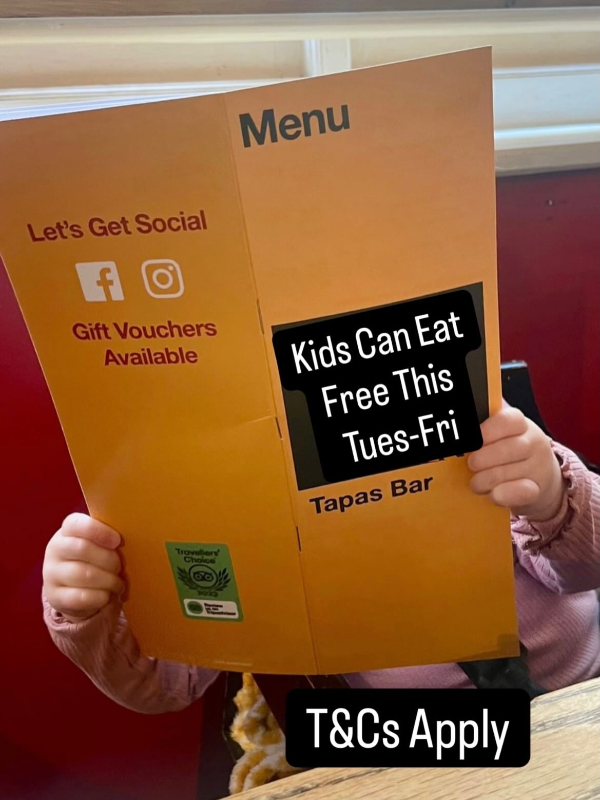 Kids Eat Free this Feb Half Term …..
🥘 2 free tapas & a soft drink from our Los niños menu
🎟️ One child 12 years old or younger eats free when an adult buys 2 or more tapas from our main menu
⏰ Only available Tues 17th to Fri 20th Feb until 5pm for advanced bookings
Come & enjoy some family time Spanish style.
