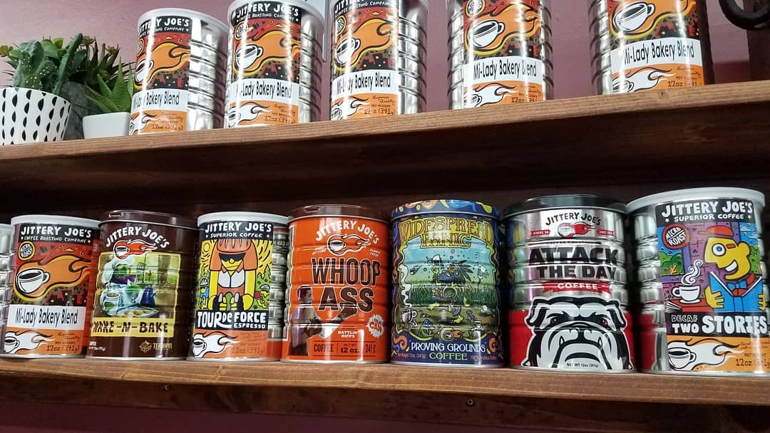 Did you know that we offer @jitteryjoescoffee FRESH ROASTED WHOLE BEAN COFFEE?!?
•••
Available in 7 different blends including our very own Mi - Lady Bakery Blend.
•••
We can sell these in whole bean form or we would be glad to grind them while you wait!
•••
Swing by and pick up a can or two today!