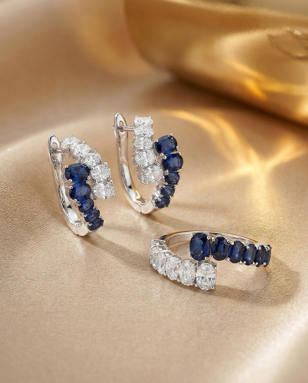 Midnight blue interruptions. Elevating the classic diamond silhouette with a modern, open-ended form.
#DilaExclusive #RoyalBlue #FineJewellery #ContemporaryDesign #LuxuryLifestyle