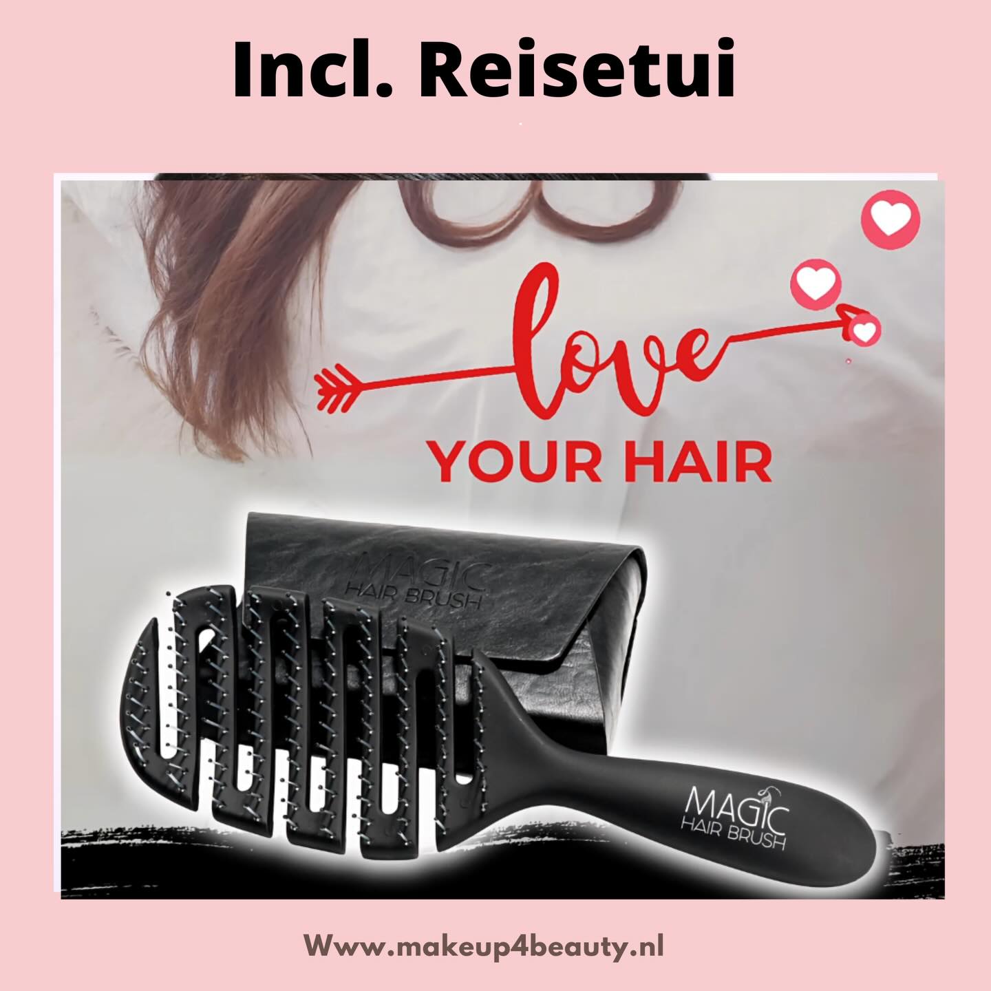 ❤️ Mocht je nou een weekendje weg hebben gekregen voor valentijnsdag, dan is deze borstel ideaal om mee te nemen! ❤️