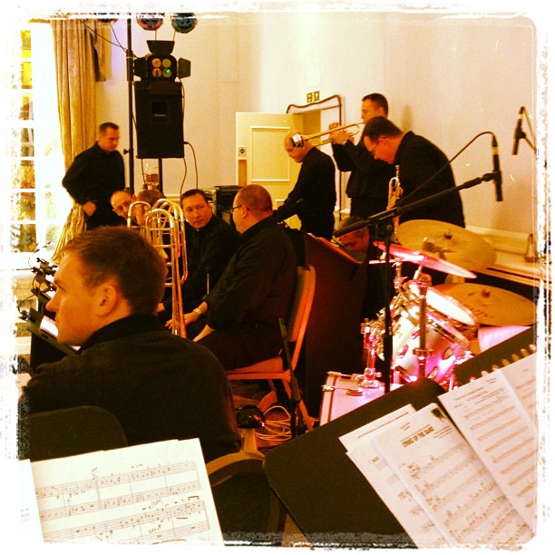Warming up with the good Guys Orchestra earlier! :)