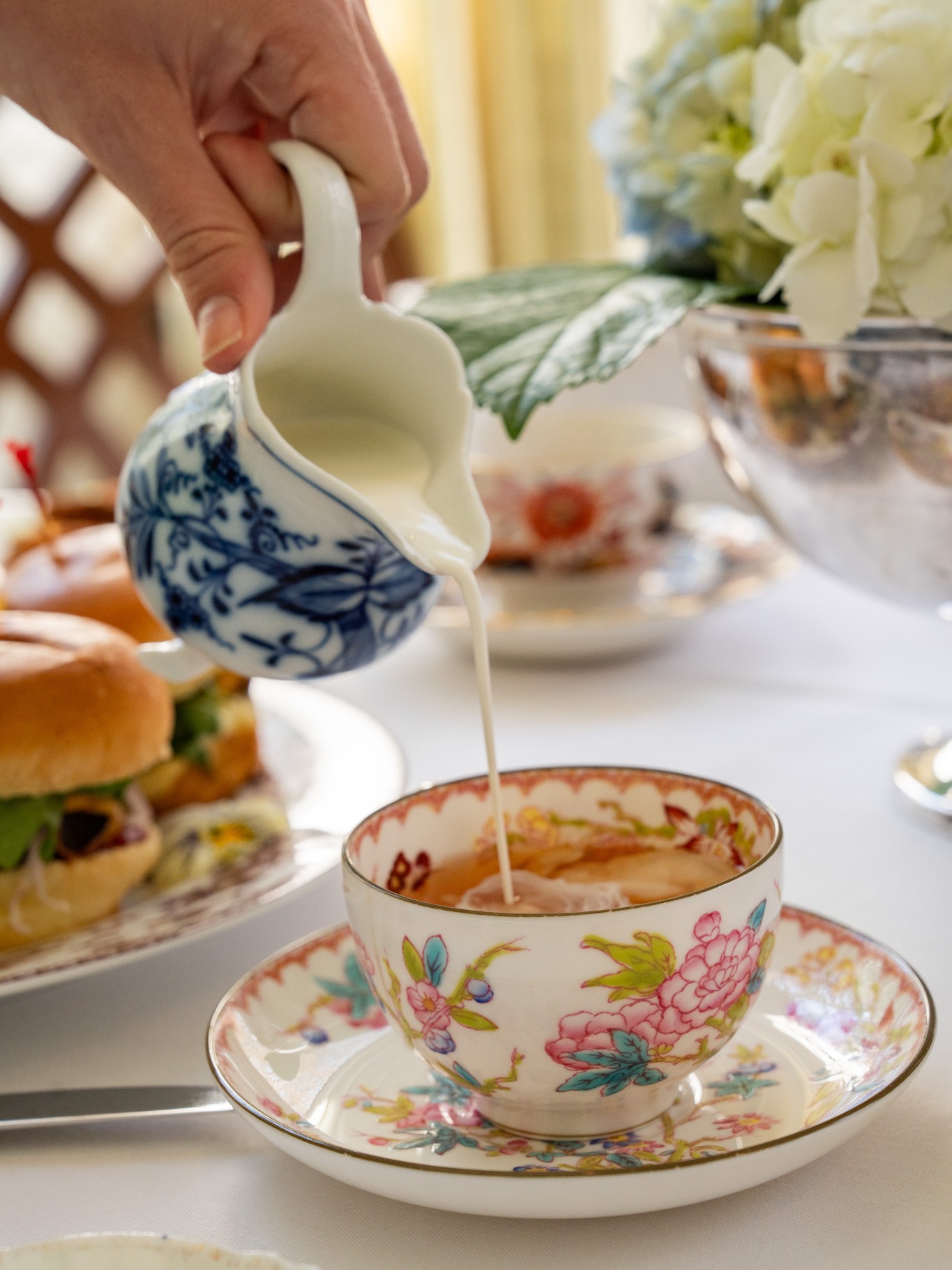 Take a moment to unwind with our elegant afternoon tea service. Delight in a selection of teas, fresh bites, and sweet treats, perfect for catching up with friends or treating yourself. To view the menu, head to the link in our bio!