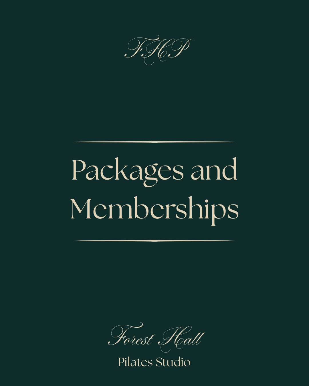 Our Packages and Memberships 🤍