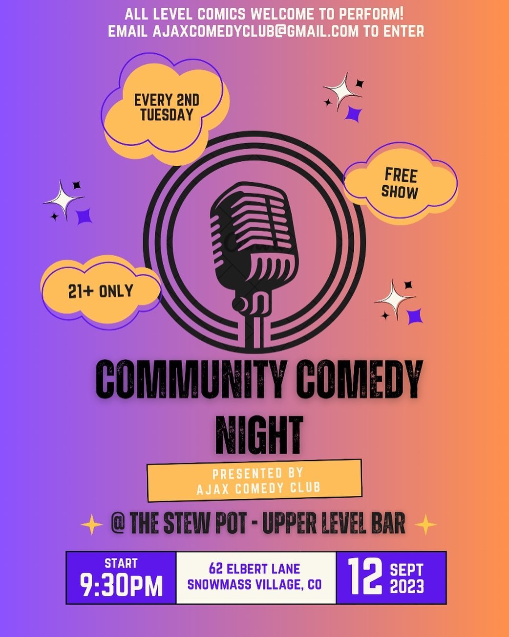 Tomorrow night at the bar! Best laughs in the Valley!!!