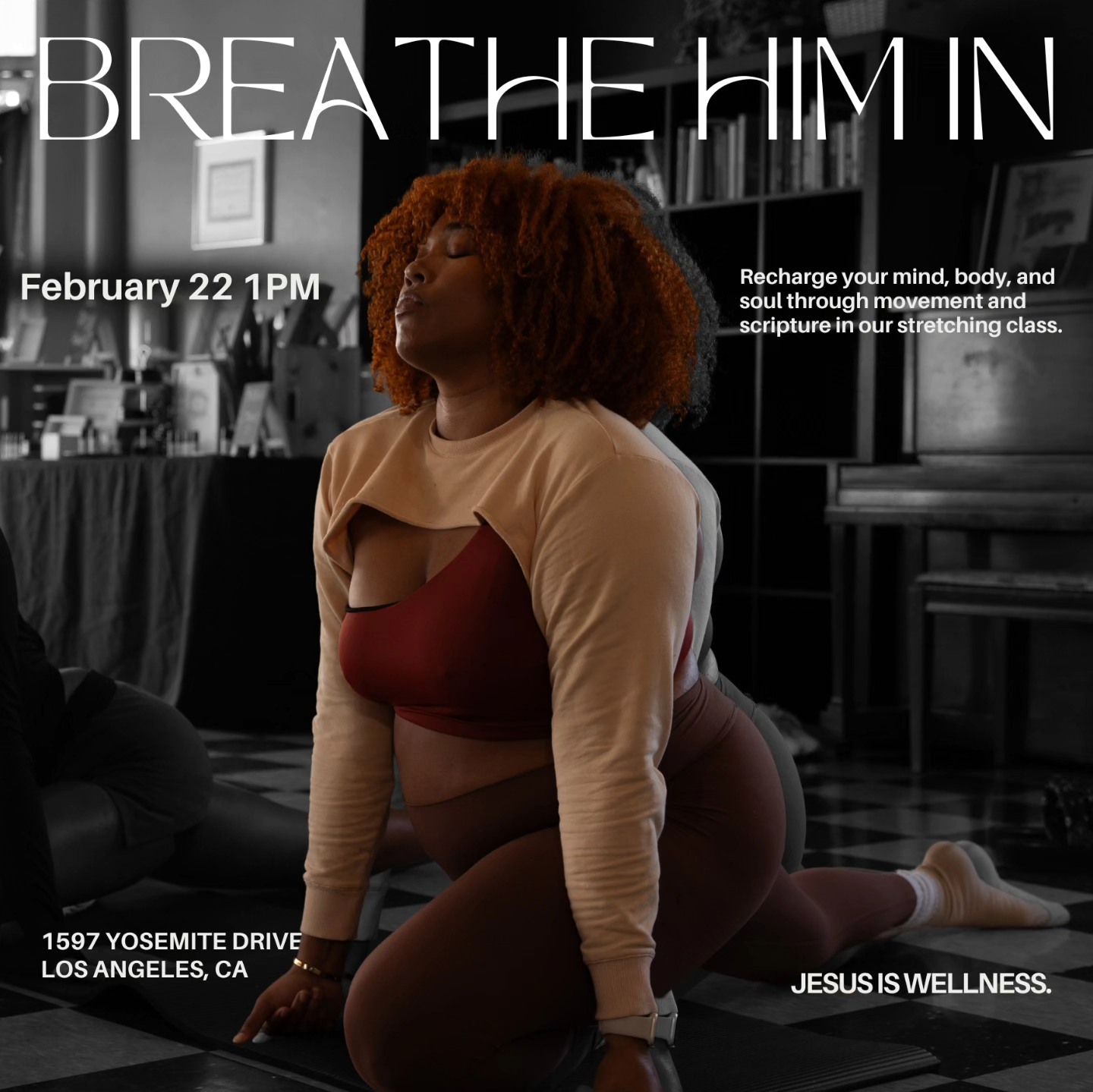 I'm excited to see you guys at the next BREATHE HIM IN stretching class! The ladies have been sharing how the class definitely helped them to feel refreshed, revitalized, and encouraged.
Are you joining us for the next class? Link in bio to RSVP.
#stretchingdaily #stretchclass #wisdomquotes #community #fellowship #jesusiswellness #wellnessgroups #wellnessjourney #joycomesfromthelord #christianbusiness