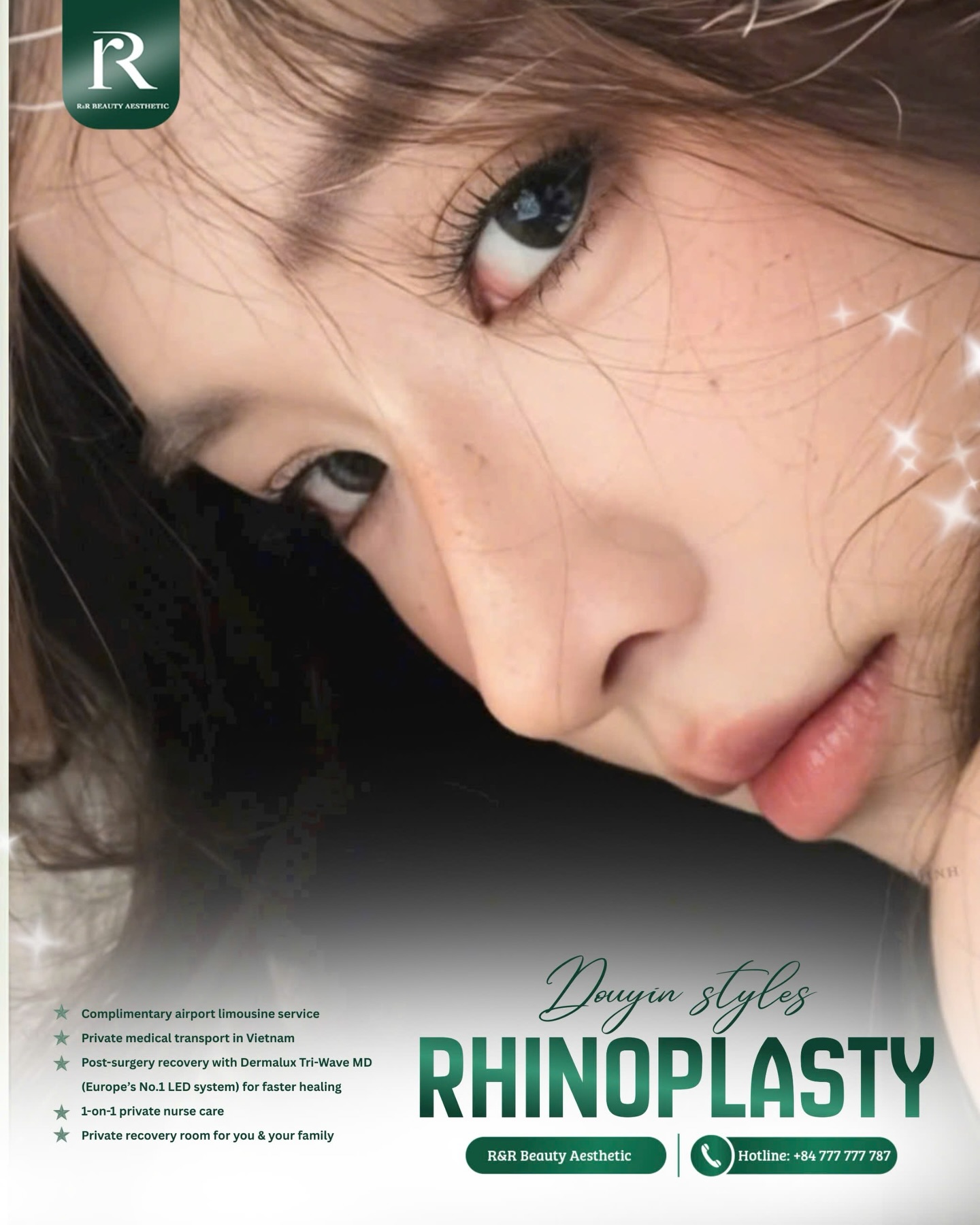 A refined nose that brings balance to the entire face ✨
✨ A more balanced and harmonious facial profile
✨ Slimmer, smoother nose bridge
✨ Softer angles for a natural, elegant look
✨ Performed by highly experienced surgeons, specialized in advanced rhinoplasty techniques
✨ Surgery conducted in a sterile, international-standard hospital environment
✨ Private limousine pick-up & drop-off service
✨ 1-on-1 personalized care
📩 DM us for a personalized consultation.
----
📞 Hotline: +84 777 777 787
👉 https://linktr.ee/rrbeauty.group
.
.
.
.
.
#rhinoplasty #naturallookingnose #facialharmony #luxuryaesthetic #rrbeauty
douyin style rhinoplasty, natural nose enhancement, modern nose surgery, luxury aesthetic clinic, rhinoplasty vietnam, facial balance surgery, subtle nose contouring, high-end cosmetic clinic