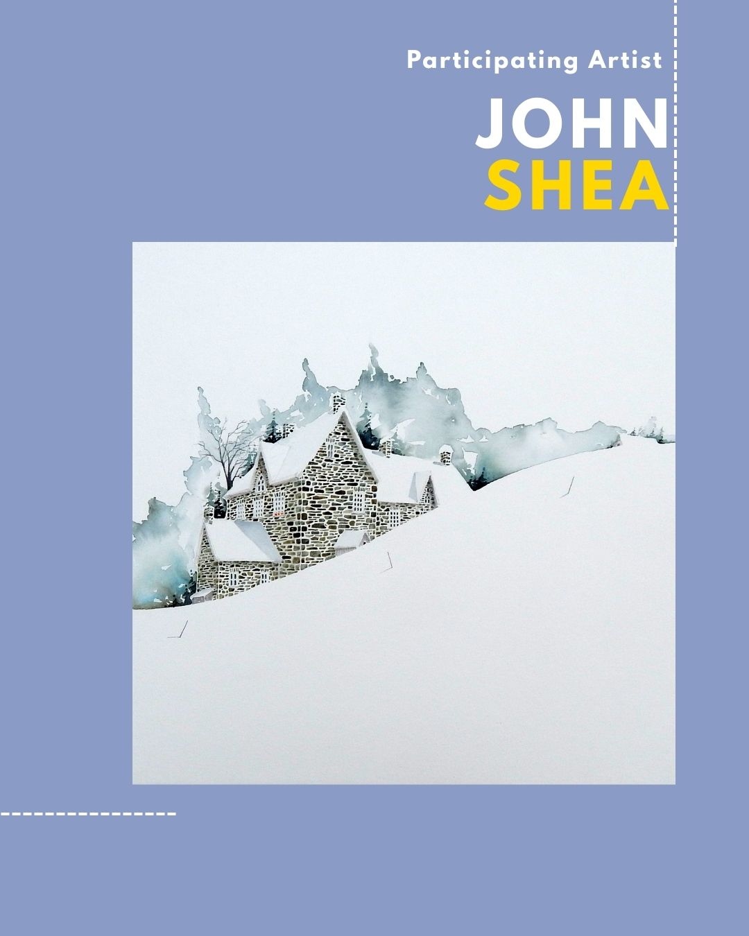 The Kingsway-Lambton Art Show & Sale is thrilled to have John Shea participating in the show and sale this year. John is a three-time, “top ten” selling artist at the McMichael Gallery Autumn Art Sale. He captures the distinctive stone architecture of eastern Ontario in his iconic watercolours. John captures the essence of the region through the permanence and integrity of the stone and the artisans who built these much-loved buildings.
Gather a group of friends to join other thoughtful art buyers at the April 11, 2026 28th annual Kingsway-Lambton Art Show & Sale. It runs from 10 am to 4 pm only. Best be advised to buy your admission tickets online in advance of the show. John and the other 30 artists will be found at 85 The Kingsway in west Toronto.
#John_Shea_Fine_Art
#TorontoArtShow
#BuyFineArt
#InteriorDesign
#CollectOriginalFineArt
#McMichaelGallery