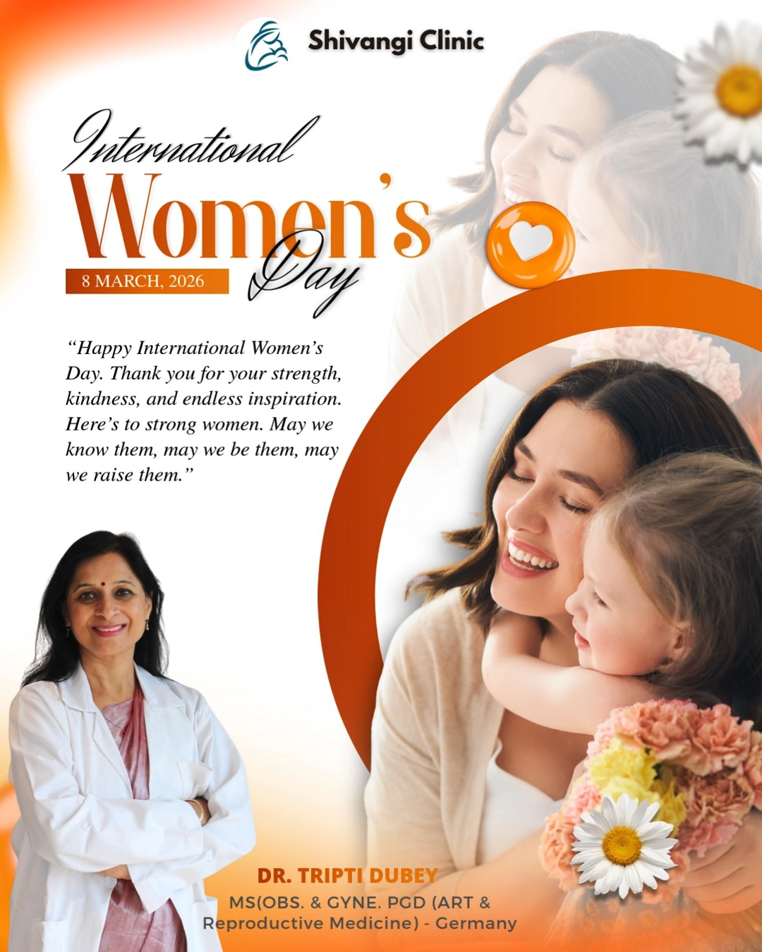 ๐๐๐ฉ๐ฉ๐ฒ ๐๐ง๐ญ๐๐ซ๐ง๐๐ญ๐ข๐จ๐ง๐๐ฅ ๐๐จ๐ฆ๐๐งโ๐ฌ ๐๐๐ฒ!
Today, we celebrate the strength, resilience, and brilliance of women everywhere. Every woman carries the power to nurture, lead, heal, and inspire change.
As a doctor, I feel privileged to support and care for women through some of the most important moments of their lives. Your courage and determination inspire me every single day.
Let us continue to support, uplift, and empower each otherโtoday and every day.
๐๐๐ซ๐โ๐ฌ ๐ญ๐จ ๐ฌ๐ญ๐ซ๐จ๐ง๐ ๐ฐ๐จ๐ฆ๐๐ง. ๐๐๐ฒ ๐ฐ๐ ๐ค๐ง๐จ๐ฐ ๐ญ๐ก๐๐ฆ, ๐ฆ๐๐ฒ ๐ฐ๐ ๐๐ ๐ญ๐ก๐๐ฆ, ๐ฆ๐๐ฒ ๐ฐ๐ ๐ซ๐๐ข๐ฌ๐ ๐ญ๐ก๐๐ฆ.
๐๐ซ. ๐๐ซ๐ข๐ฉ๐ญ๐ข ๐๐ฎ๐๐๐ฒ
Sr. Consultant Obstetrics & Gynecology | Infertility Specialist | Robotic Surgeon
๐ Shivangi Clinic, Navi Mumbai
๐ For consultations, call: +91 9892450906
๐ Learn more: www.shivangiclinic.com
๐ฒ Follow me: https://www.instagram.com/drtriptidubeyyadav/
https://www.youtube.com/channel/UC3z9Nejb3SQrApmAkIGisoA
#InternationalWomensDay #WomenSupportingWomen #WomenInMedicine #EmpowerWomen