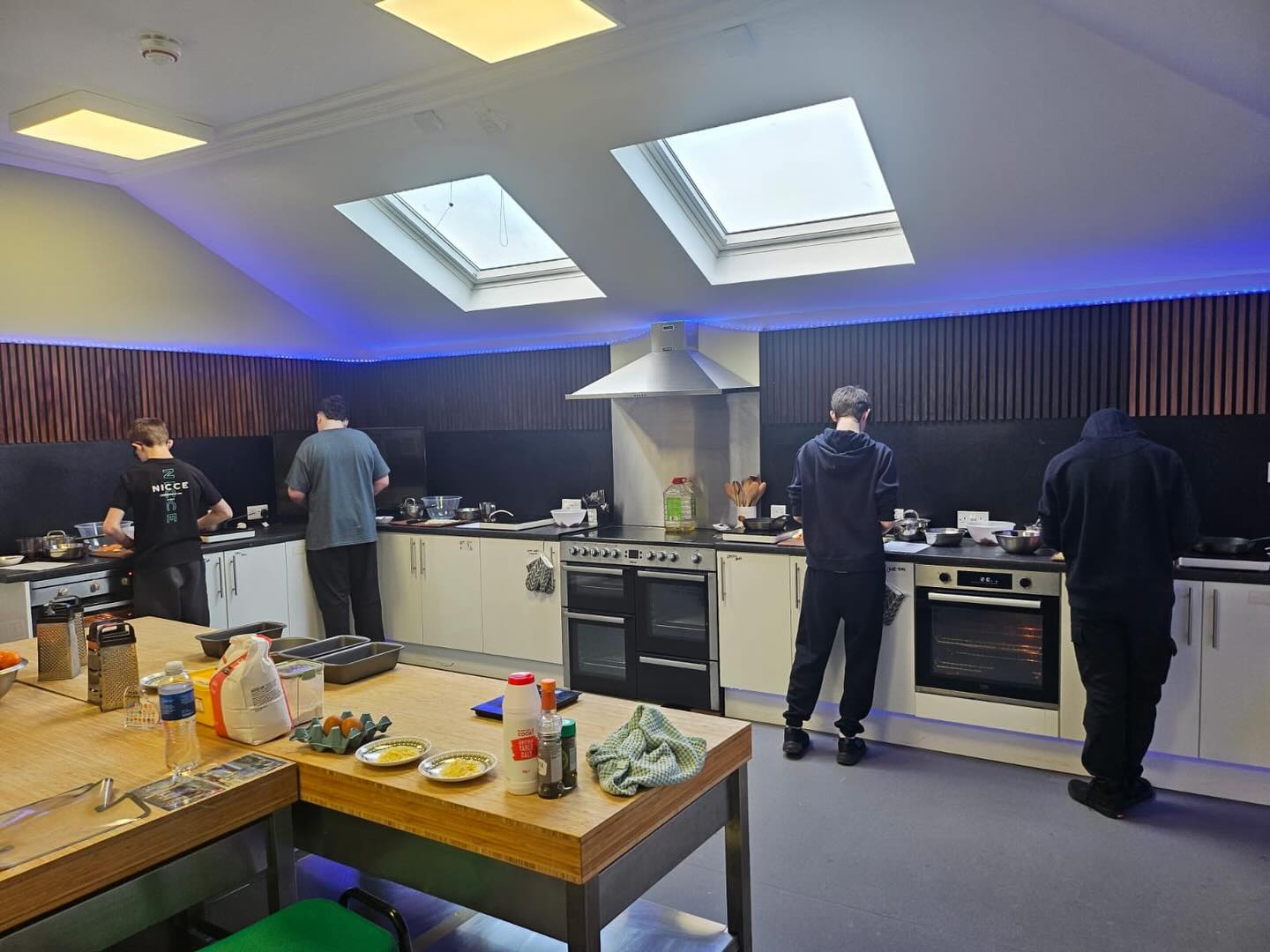 Practical cookery class sitting their ‘Cooking Skills, Techniques and Process’ assessment #practicalcookery