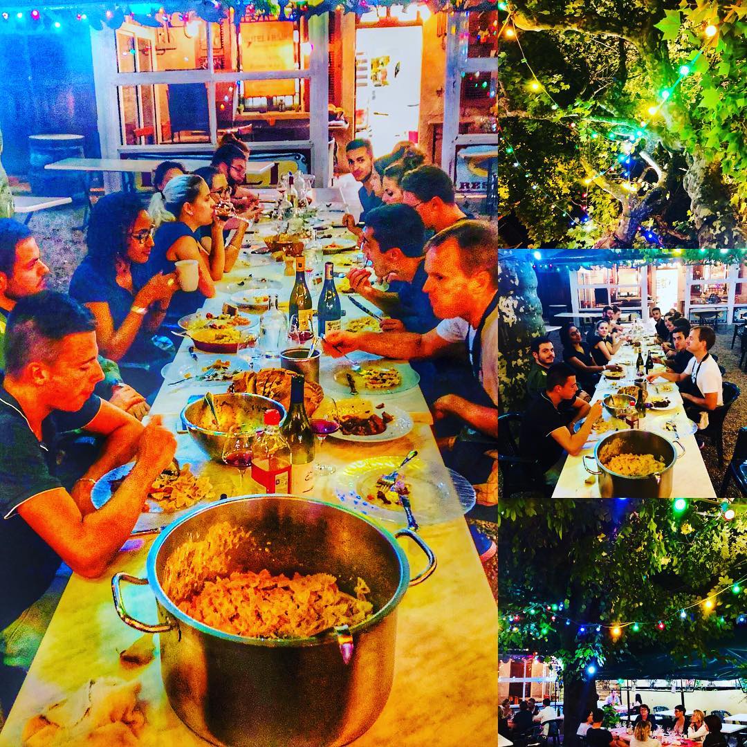 Mardi 3 juillet ..
Équipe 2018 .. première armes.. premiers dîners