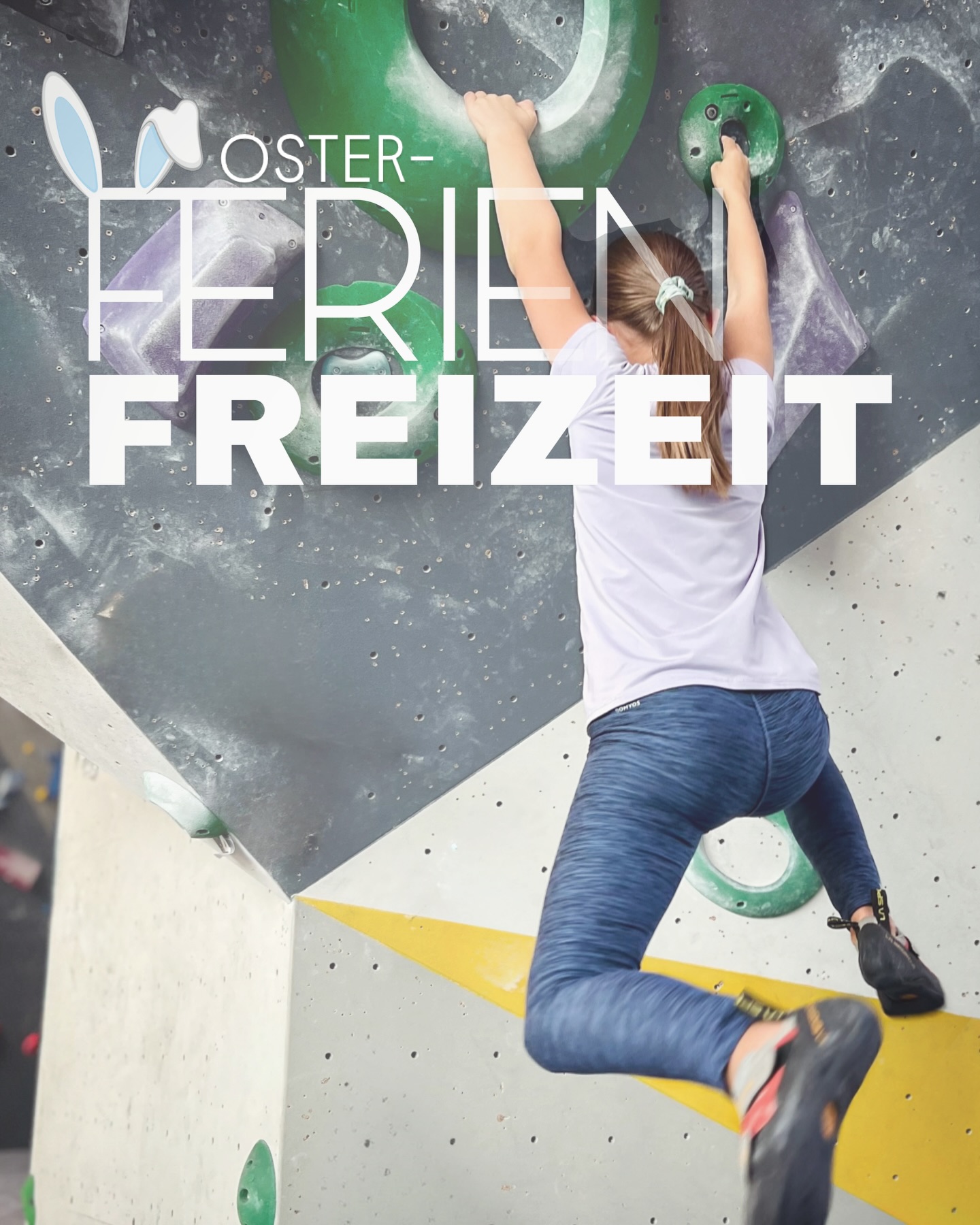 FERIENFREIZEIT | OSTERN
🐰In den Oster-, Sommer- und Herbstferien bieten wir betreute Kletter- und Boulderfreizeiten für 8–16-Jährige an.
⏰ Montag bis Freitag (9:00–15:00 Uhr) dreht sich alles um Spiel, Bewegung und Klettern. Unsere Trainer:innen vermitteln wichtige Techniken wie Anseilen, Partnercheck und Sichern – auch im Boulderbereich wird fleißig trainiert.
🥣 Mit gemeinsamer Mittagspause aus hauseigener vegetarischen/veganen Küche. Bei gutem Wetter gibts auch Action auf dem Außengelände.
🌈 Ob Beginner:innen oder Fortgeschrittene – alle sind willkommen! Kletterschuhe können geliehen werden.
Weitere Infos & Anmeldung auf unserer Website und in der Bio.
Wir freuen uns auf euch!
#fliegerhallebraunschweig #ferien #braunschweig