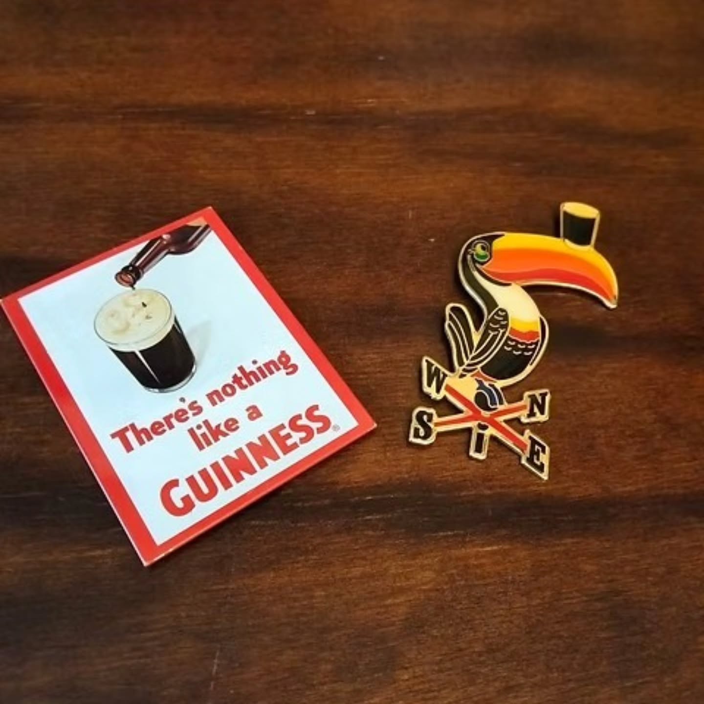 Vintage original Guinness metal fridge magnets | https://www.objetdart-stuff.co.uk/product-page/vintage-original-guinness-metal-fridge-magnets #stufftoyouandme