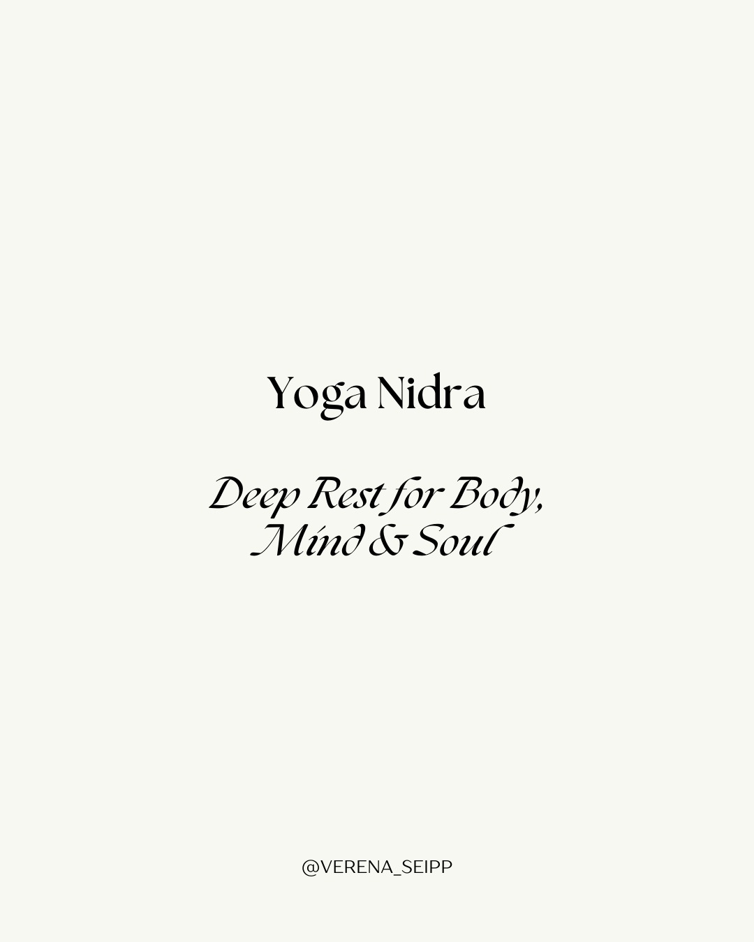 Yoga Nidra
Deep Rest for Body, Mind & Soul
Yoga Nidra, often called “yogic sleep,” is a guided meditation that brings you into a state between wakefulness and sleep.
It’s a deeply restorative practice that calms the nervous system and allows subconscious healing to unfold.
What you can expect:
You’ll be guided through gentle relaxation, breath awareness, and visualization while resting comfortably — no movement required.
Each session helps release tension, improve sleep quality, and restore inner balance.
Benefits:
Profound relaxation & better sleep
Increased self-awareness & clarity
Emotional balance & calm
Book your free discovery call today to find out more - link in bio
