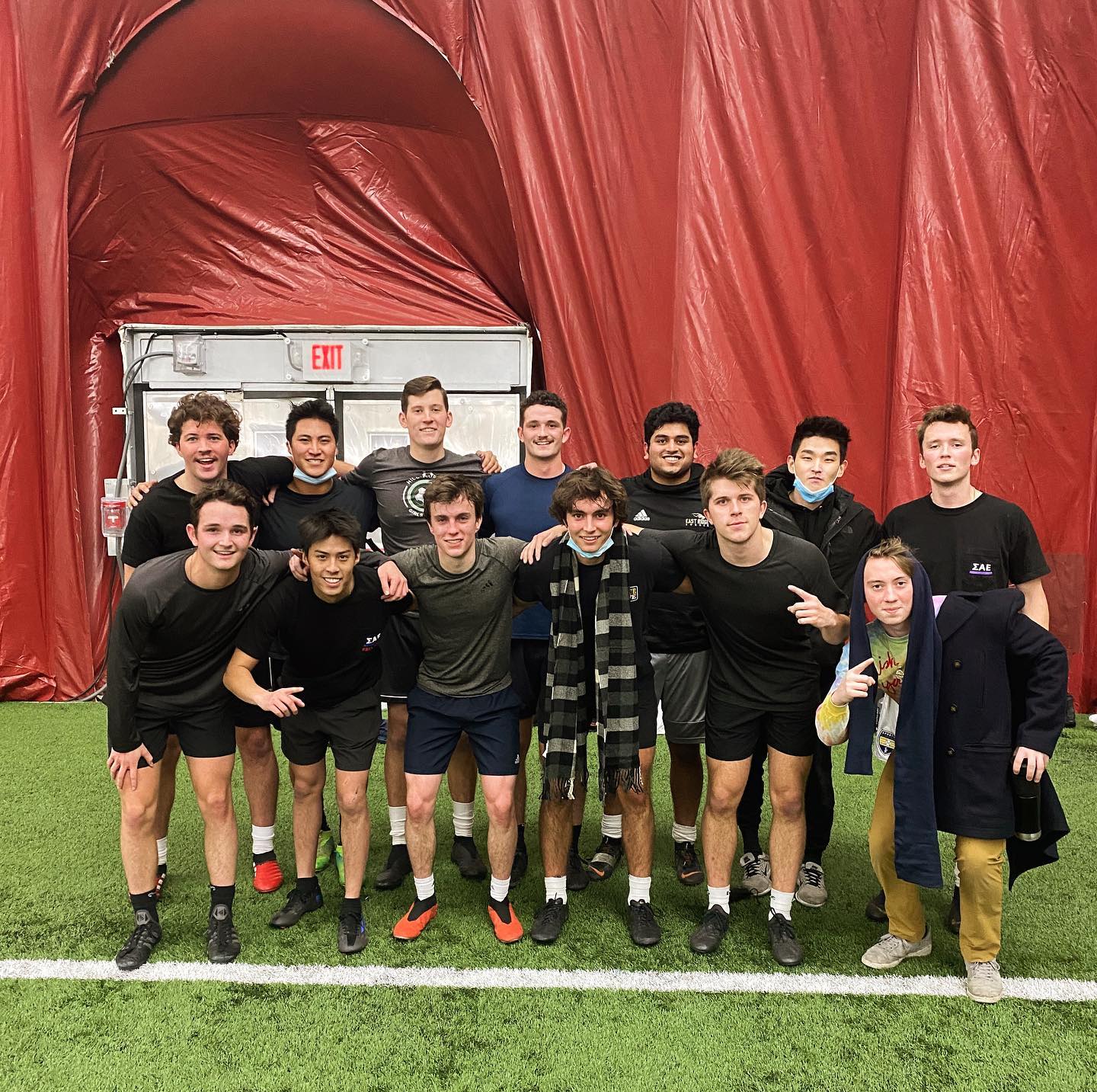 Congratulations to our Intramural Soccer Team on their Fraternity League Championship! They finished the season undefeated with a 5-0 win against Sig Ep in the Final! ΦΑ Boys!