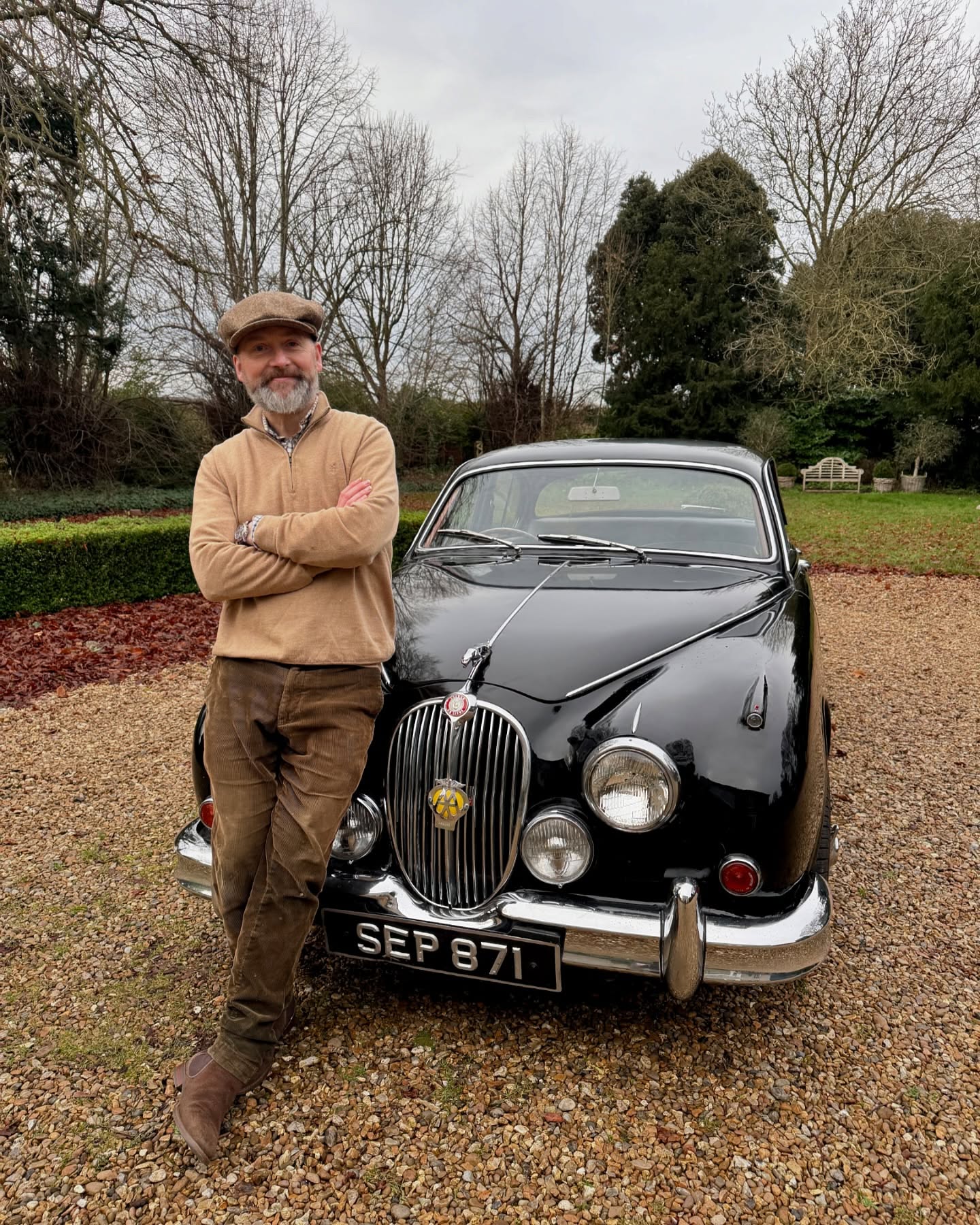 So pleased to be able to use the Jaguar MK2 over the Christmas break. Now it’s on the road I’m calling it a ‘rolling restoration’. I have no intention of creating a ‘concourse’ car just a usable classic. I’ve discovered the electrics need some attention but nothing detracts from the joy of driving what I consider to be one of the great saloon / touring cars ever manufactured. Produced from 1959 to ‘67 Jaguar nailed it with the tag line ‘grace, space, pace’.
#jaguar #jaguarmk2 #classiccars #vintage #cars