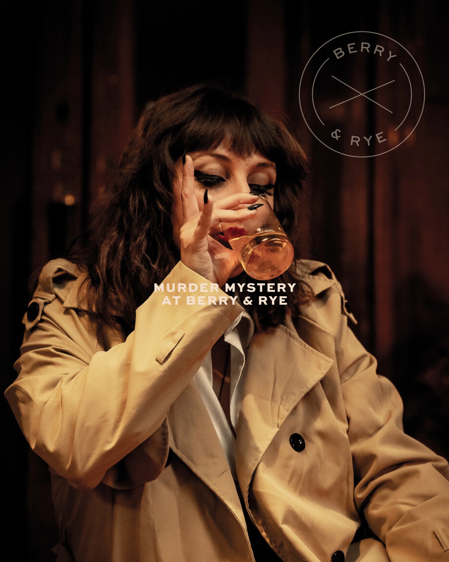 NEW EVENT | Murder at the Velvet Vine
We’re delighted to introduce our brand new murder mystery in partnership with @foxtrotproductions , bringing a classic noir whodunnit to Berry & Rye.
Uncover the truth behind a speakeasy scandal as you solve the mystery from the comfort of your candlelit table with delicious cocktails in hand.
Your ticket includes:
🔍 Arrive from 6pm | The scandal unfolds at 7pm
🕵️ Two cocktails from a specially curated menu from @boatyarddistillery
☠️ Nibbles & snacks for your table
Expect a night of cocktails, crime and a scandal best served after dark- with the chance to stay on afterwards and enjoy our resident pianist.
Our full Berry & Rye menu will be available on the night, plus indulgent cheeseboards (ordered separately).
🎟️ Book your tickets via the link in bio.
#BerryAndRye #Speakeasy #MurderAtTheVelvetVine
#NoirNights #MurderMysteryNight