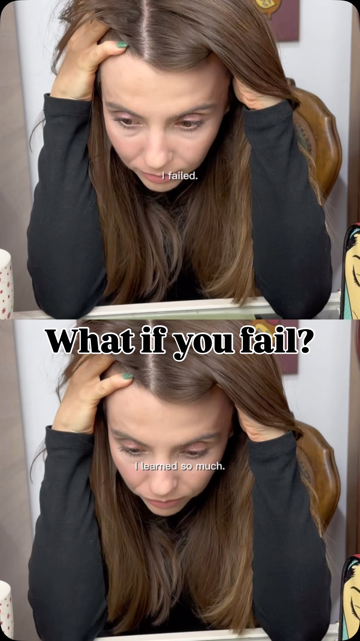 Doubt shows up in every creative process.
So does growth.
Same moments.
Two different mindsets.
“I failed” → “I learned so much”
“I’m behind” → “I have so much to look forward to”
If this feels familiar, you’re not doing it wrong.
You’re doing it honestly.
Save this for the days you need the reminder 🤍
Share it with someone who’s creating through doubt.
#art #diy #artist #motivation #motivational