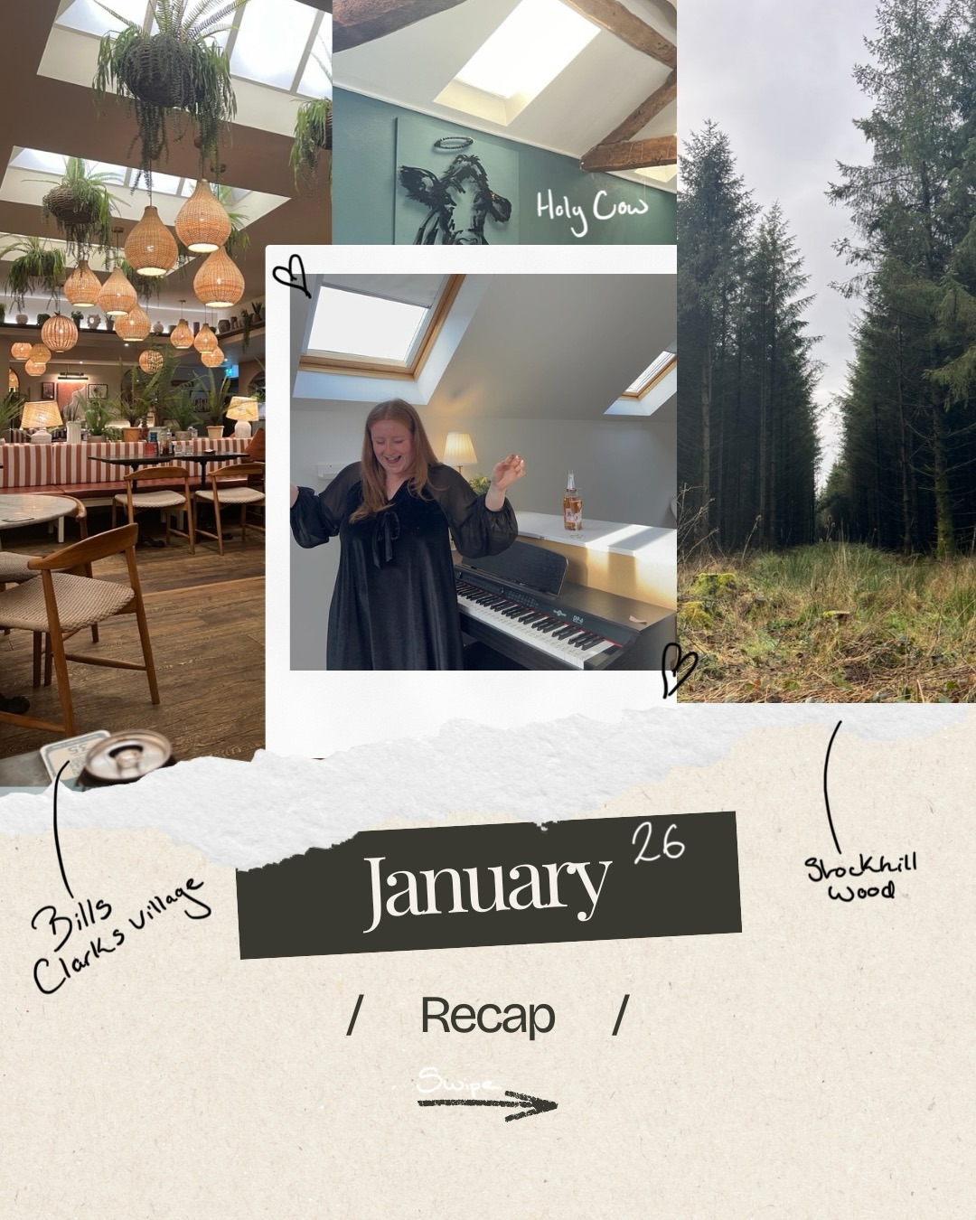 January re-cap! As we all know I have over 31 THOUSAND pictures in my camera roll! Let’s talk about January
January has been a month for business! Camille Vocaljst turned 2! I started @camillevocalcoaching 😱
Meet up with some lovely singer friends. Saw my bestie and we walked for miles and miles. Spend time with my angel (devil) Coda, dog sat the most handsome but stinky boy Floki. Went to London and watch Two shows and had a blast! Oh and the big secret arrived 🤫