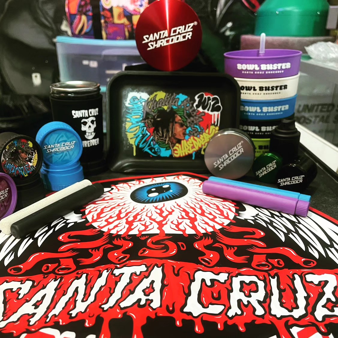 New Santa Cruz Hemp Drops! Check out the new Bowl Busters and Wiz Hemp tray!
