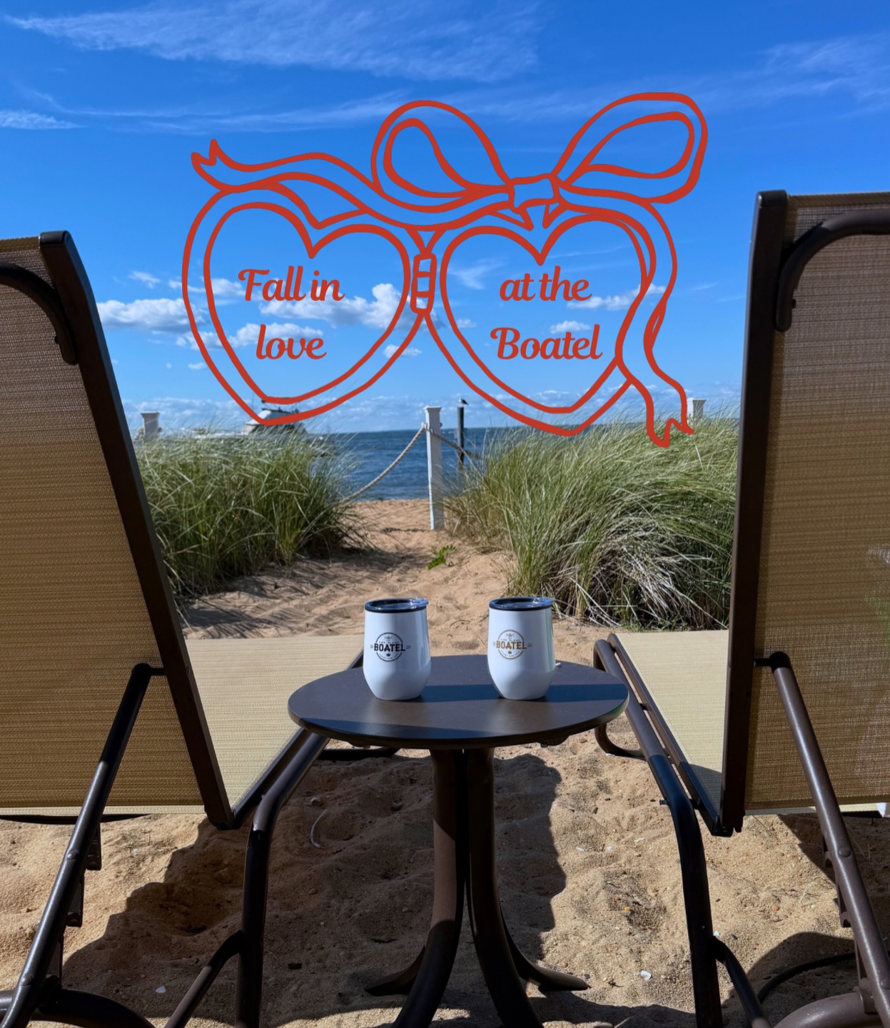 It’s cold outside but summer like love is worth the wait! ☀️❤️
This Valentine’s Day gift, Salty air, warm nights and time together at the Boatel.
Book now with promo code “LOVE2026” and enjoy a complementary bottle of wine during your stay. ❤️💕💗💞