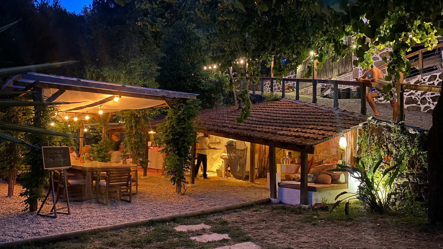 Coziest place of Deveza!
Our bar/restaurant is the center of our property.
In 2021 we restored It from old shed to bar, because we wanted to have a place where our guests could meet, socialize, eat, drink, chill, play games etc. (Swipe to see the old shed!)
It started with an enthusiastic brainstorm, then a watercolor sketch and the week after we started transforming it.
Succeeded quite well, we think 😆
•
#devezabar #meetingpoint #dinnernights #glampingportugal