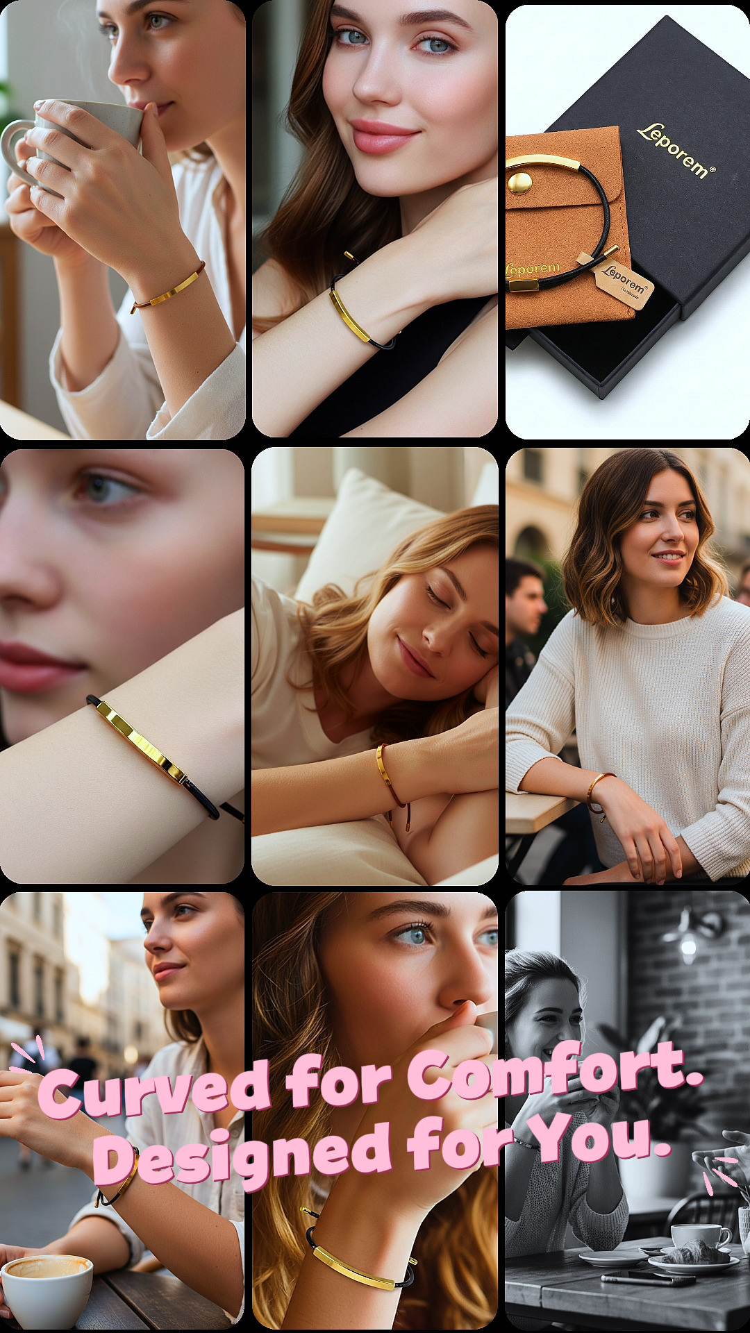 Itโs not flat. Itโs curved to fit your wrist perfectly. Thatโs the difference.
Link in Bio