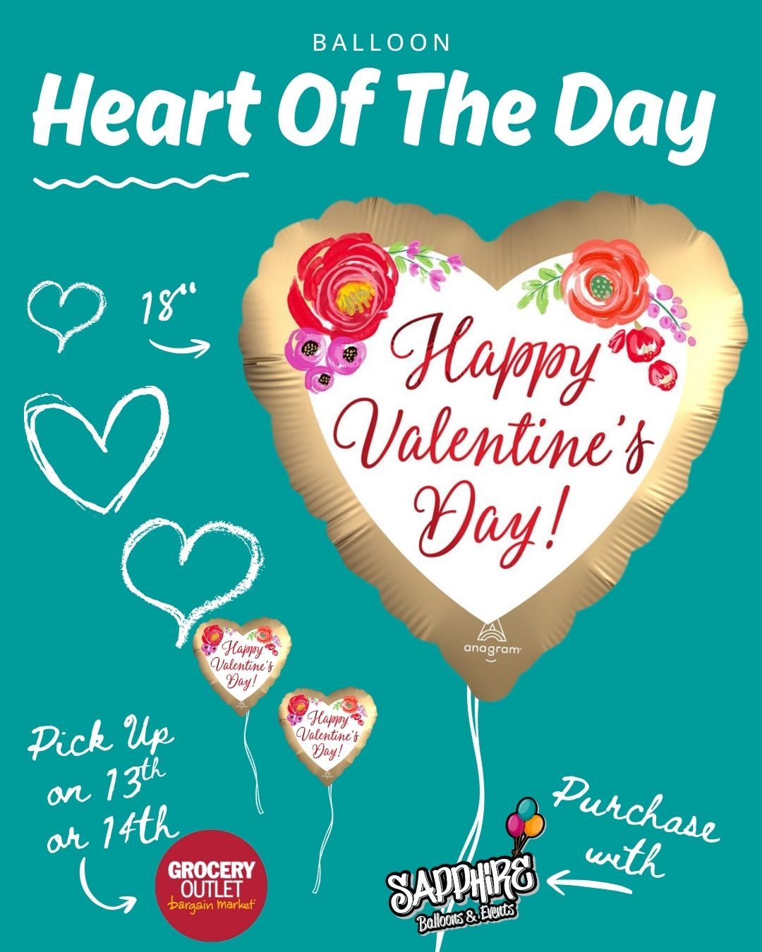Todayās Heart of the Day is available for pre-sale š
Pre-order now and pick up at Mays Landing Grocery Outlet on February 13th or 14th, between 9amā6pm.
Limited quantities, fresh designs, and once pre-orders closeāitās gone.
Lock yours in and make Valentineās Day easy.
š Pick-up location: Mays Landing Grocery Outlet
š New Heart revealed every day at 6pm
#HeartOfTheDay
#ValentinesDayReady
#ShopLocalNJ
#MaysLanding
#ValentinesPreOrder
#BalloonLove
#SmallBusinessNJ
#ValentinesVibes