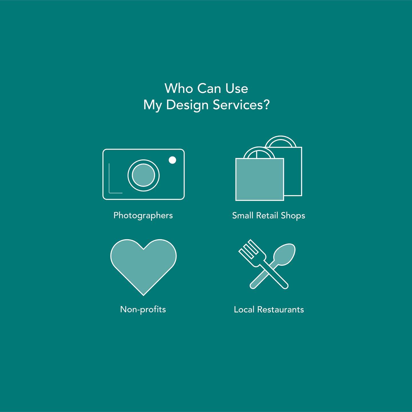 Not sure if your business is right for my design services? Here are just a few industries that could benefit from having a professional website & a cohesive brand identity:
🔸Photographers
🔸Small Businesses
🔸Non-profits & church groups
🔸Restaurants
And the list goes on! If you have questions about whether my design services would be a good fit for your business, I’d love to schedule a free 30 minute consult! Visit designsbykelseykirkendall.com/contact.
#brandidentity #smallbusinesssupport #smallbusinessservices #columbusdesigner #smallbusinesscolumbus